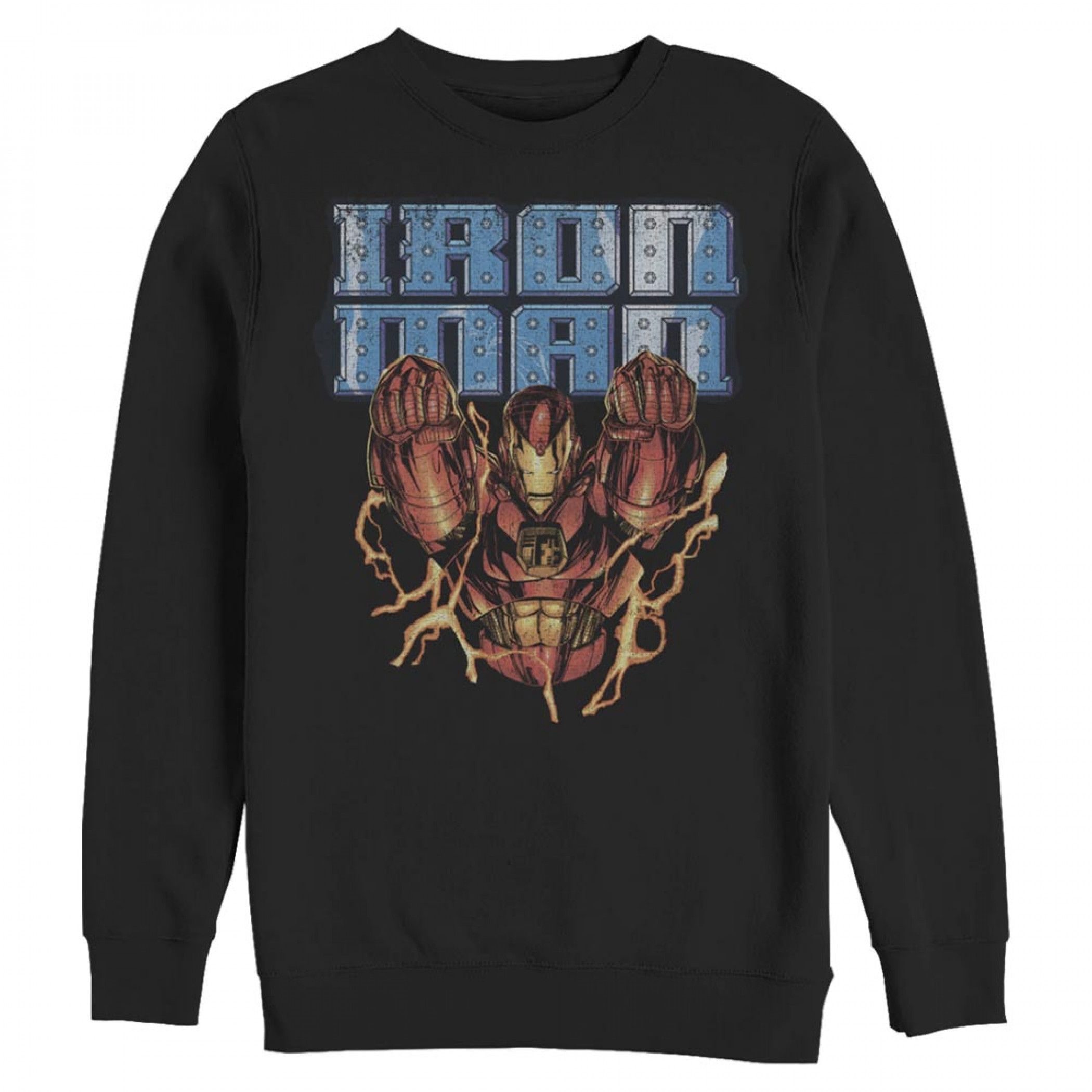 Iron Man In Flight Crewneck Sweatshirt, Black