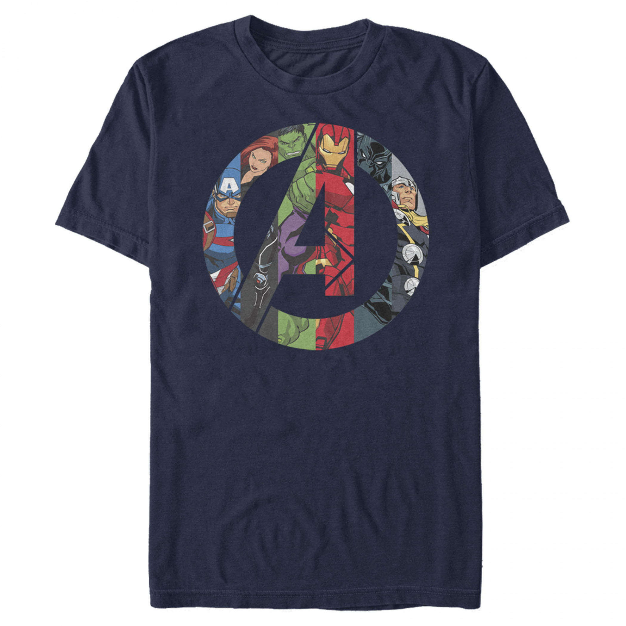 Avengers Marvel Heroes Logo T-Shirt, Blue