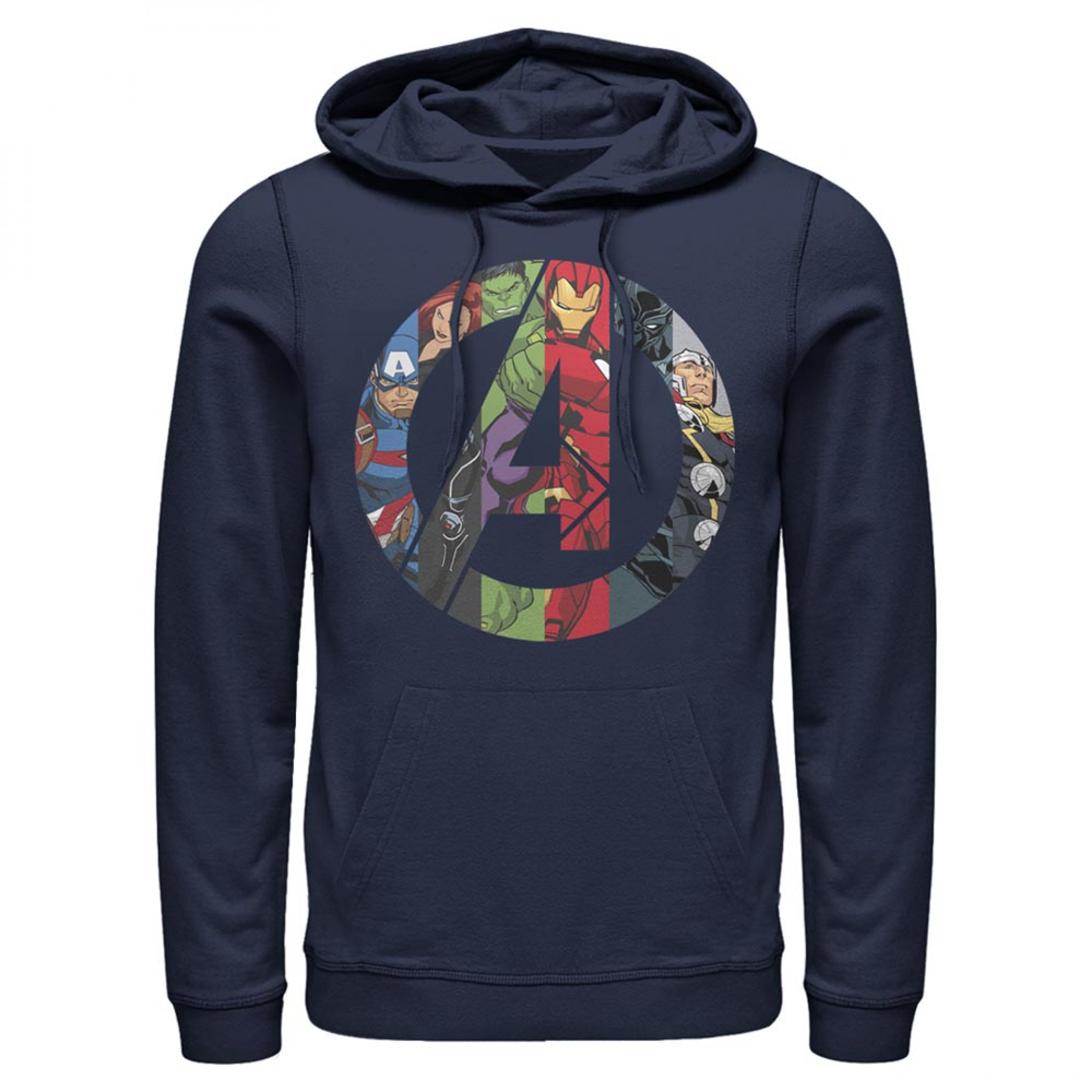 Avengers Heroes Logo Hoodie, Blue