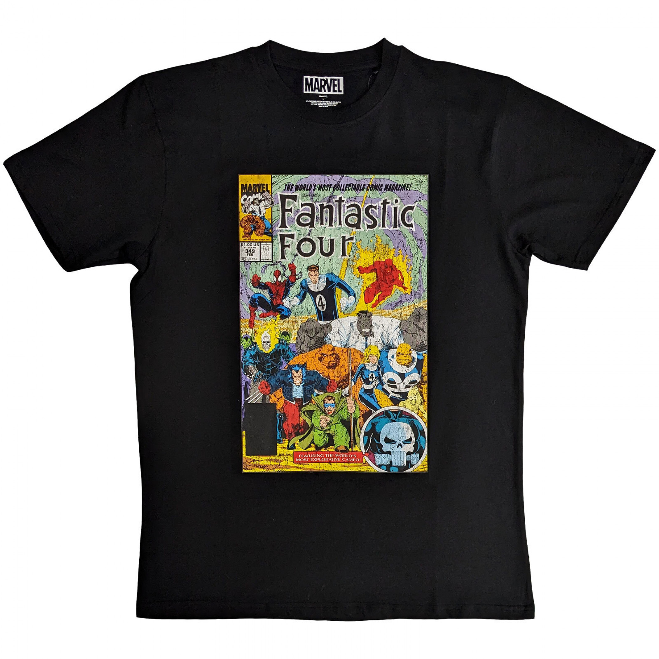 Fantastic Four Comic Cover T-Shirt Black | eBay