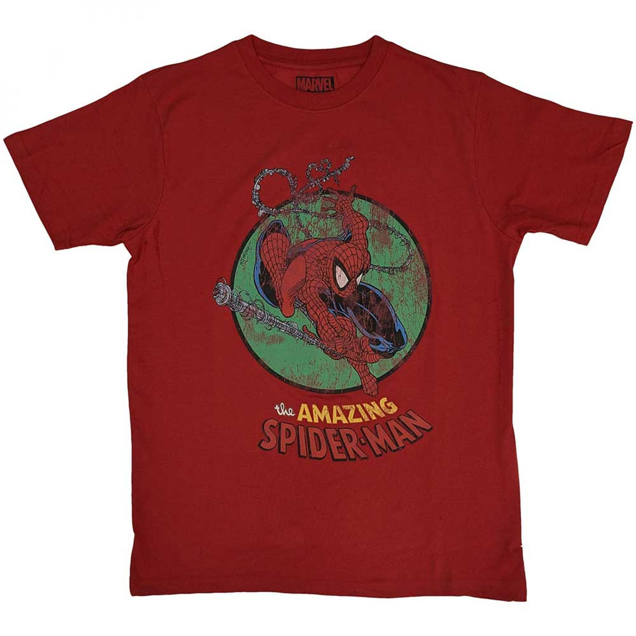 Spider-Man Shooting Webs T-Shirt, Red