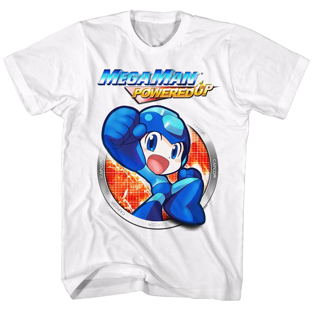 Mega Man Powered Up Tshirt, White
