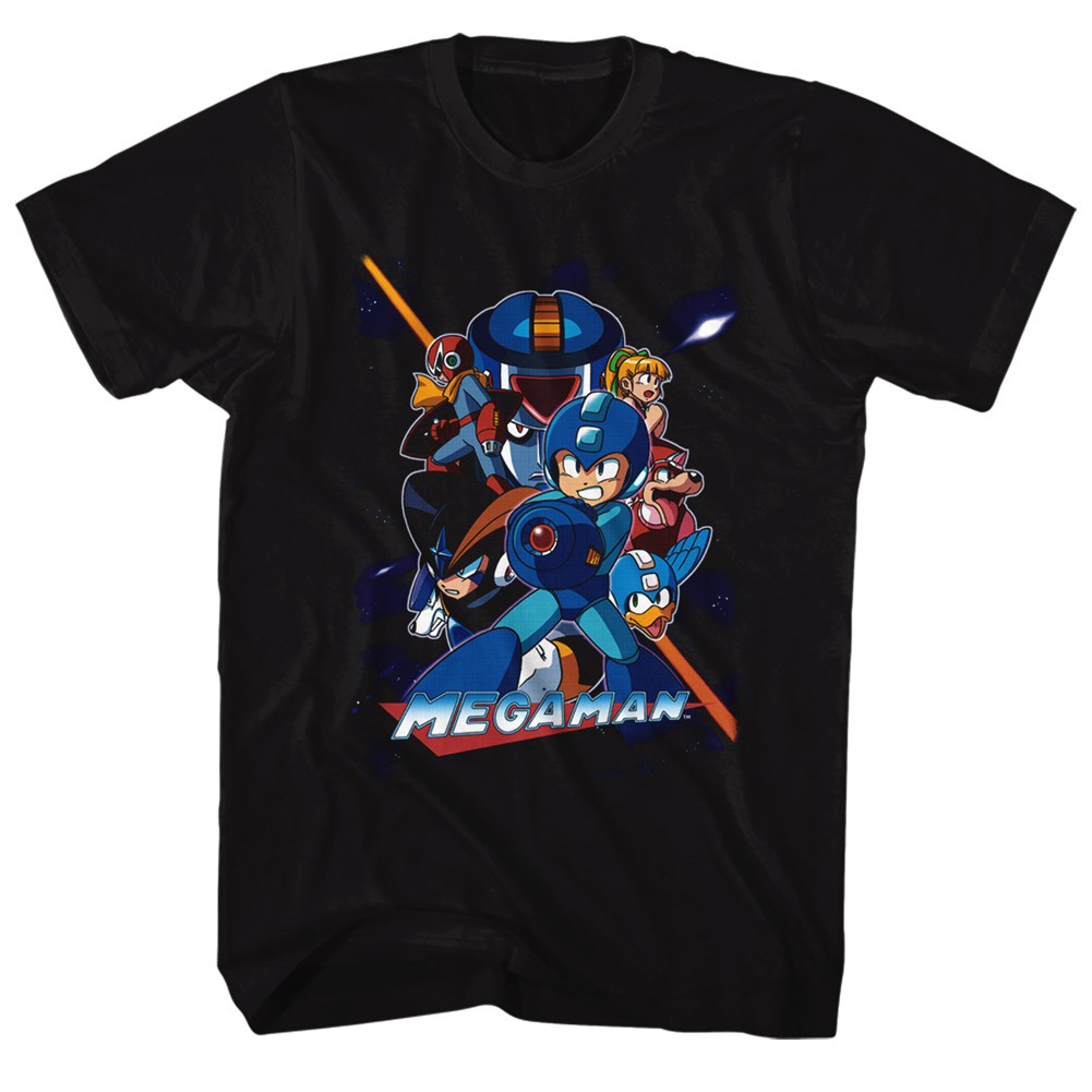 Mega Man Team Tshirt, Black