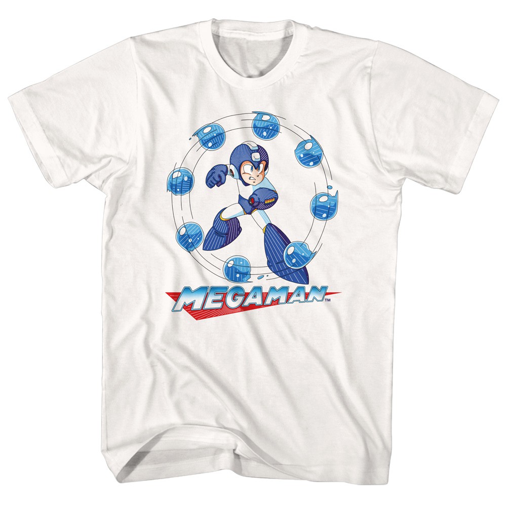 Mega Man Water Shield Tshirt, White