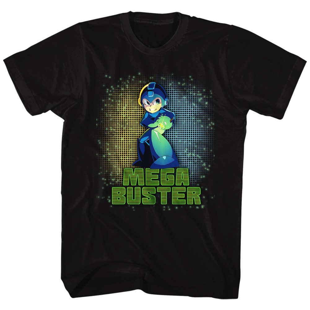 Mega Man Mega Buster Tshirt, Black