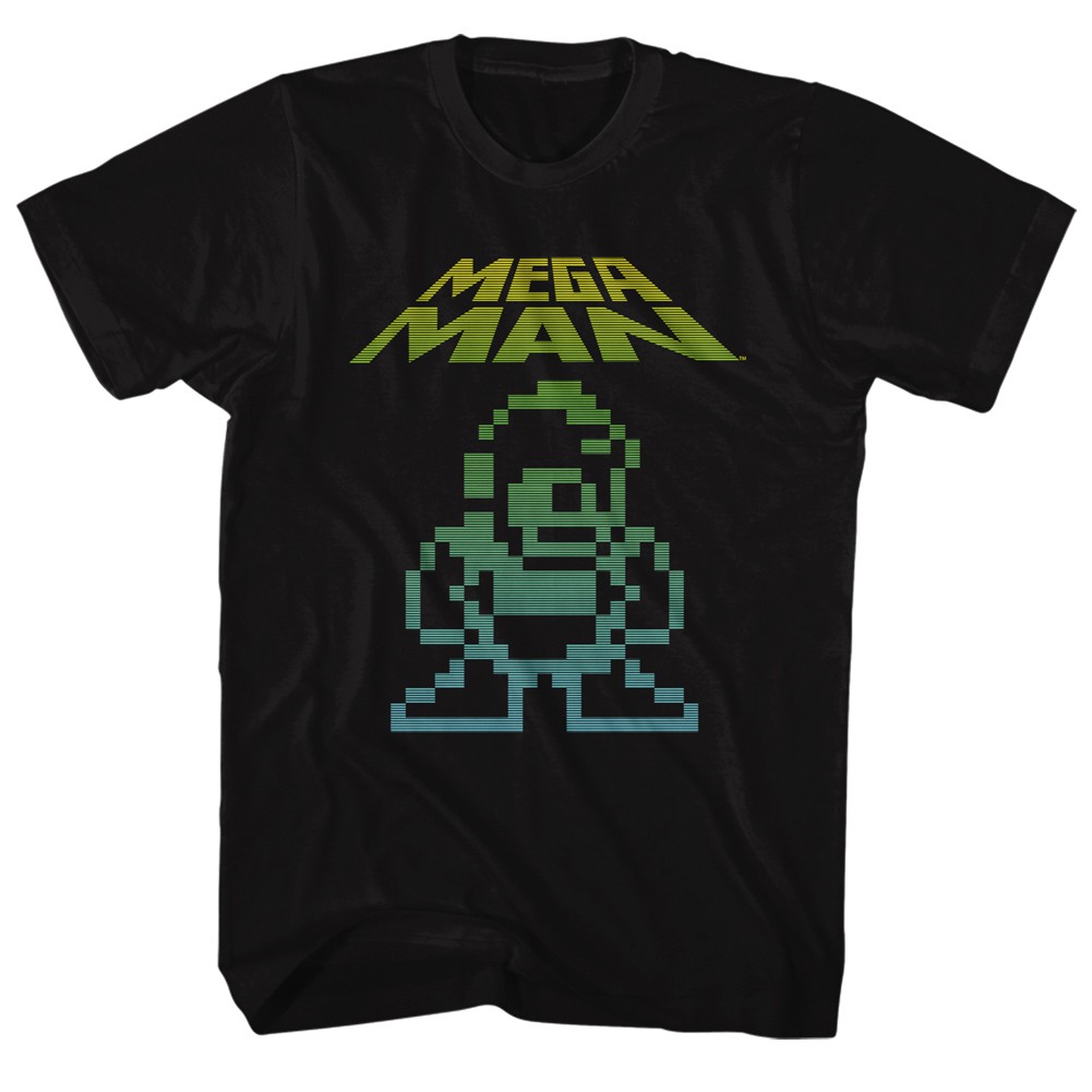 Mega Man Mega Pixel Tshirt, Black