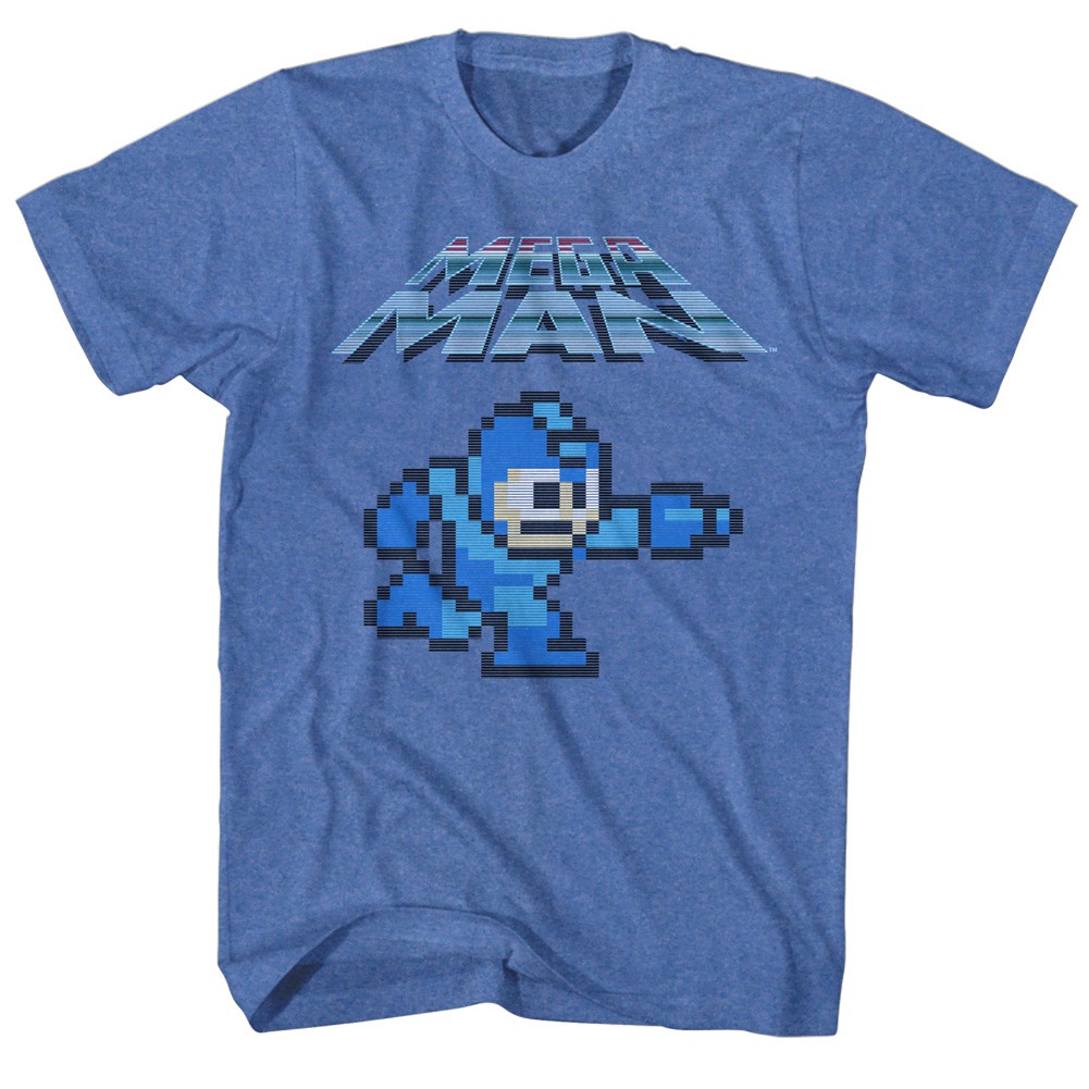 Mega Man Classic Blue Tshirt, Blue