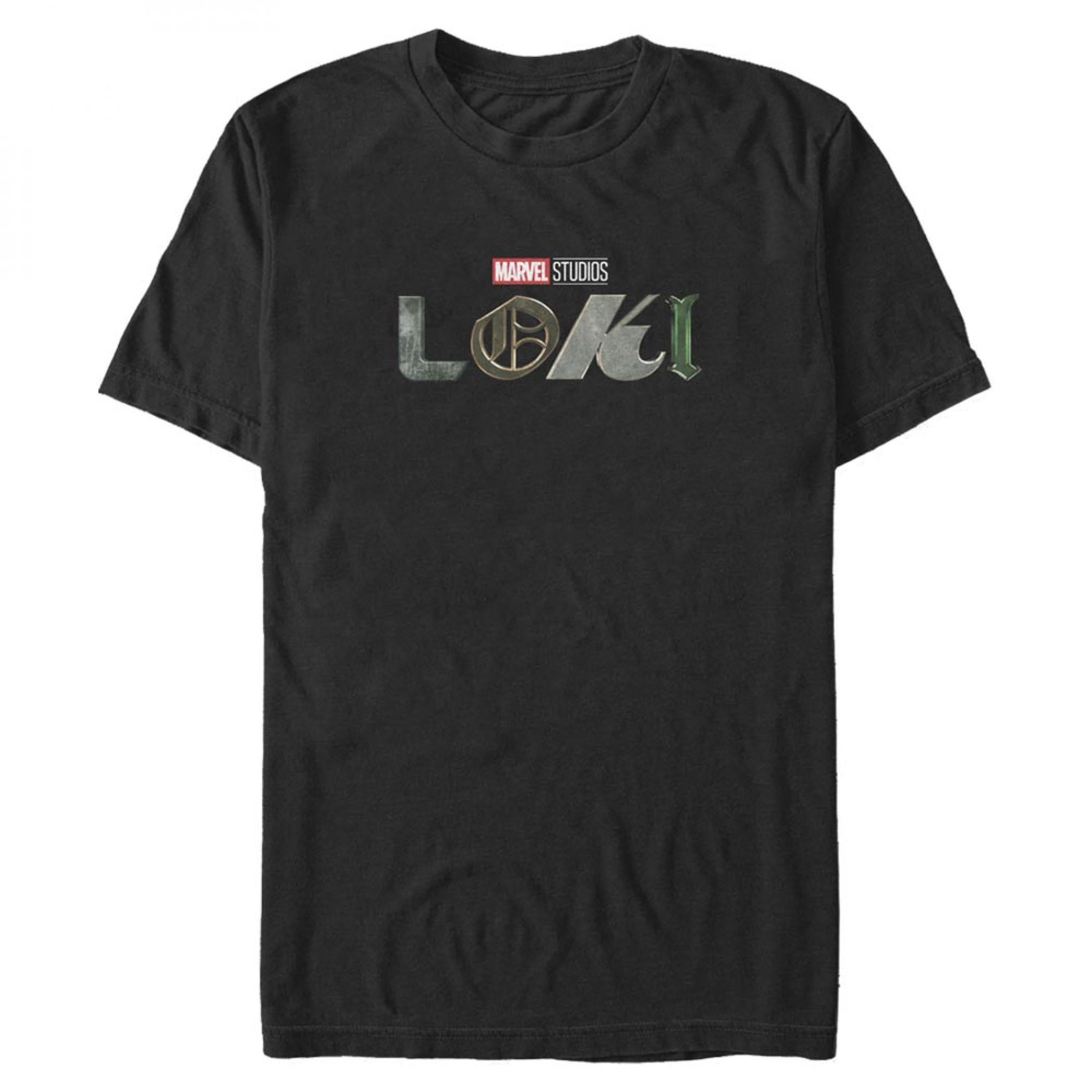 Loki Marvel Studios Logo T-Shirt, Black