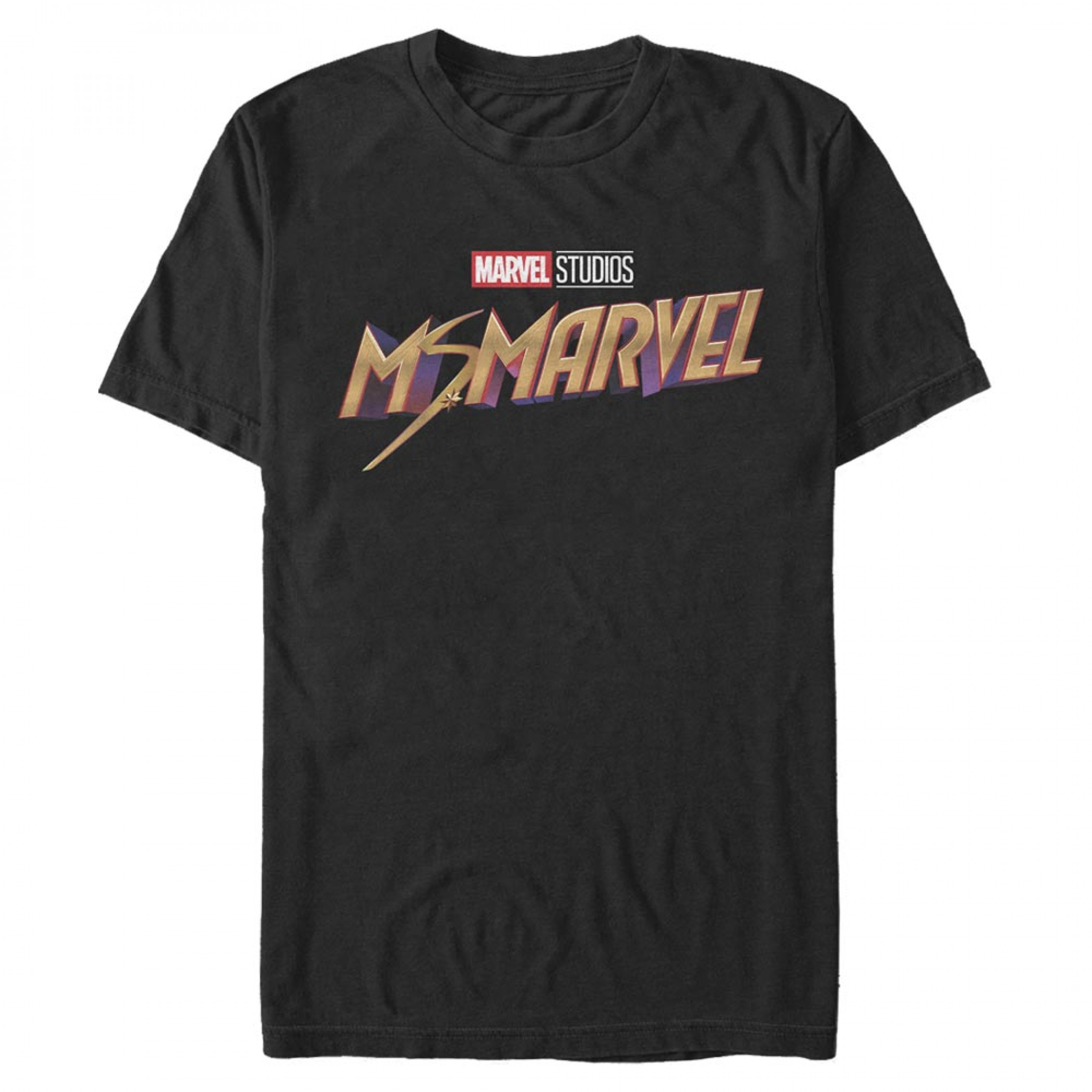 Ms. Marvel Logo T-Shirt, Black