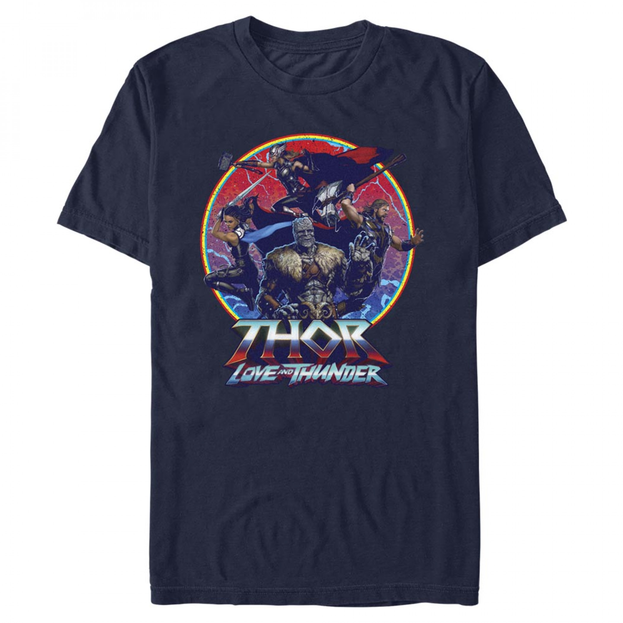 Thor Love and Thunder Group Emblem T-shirt, Black
