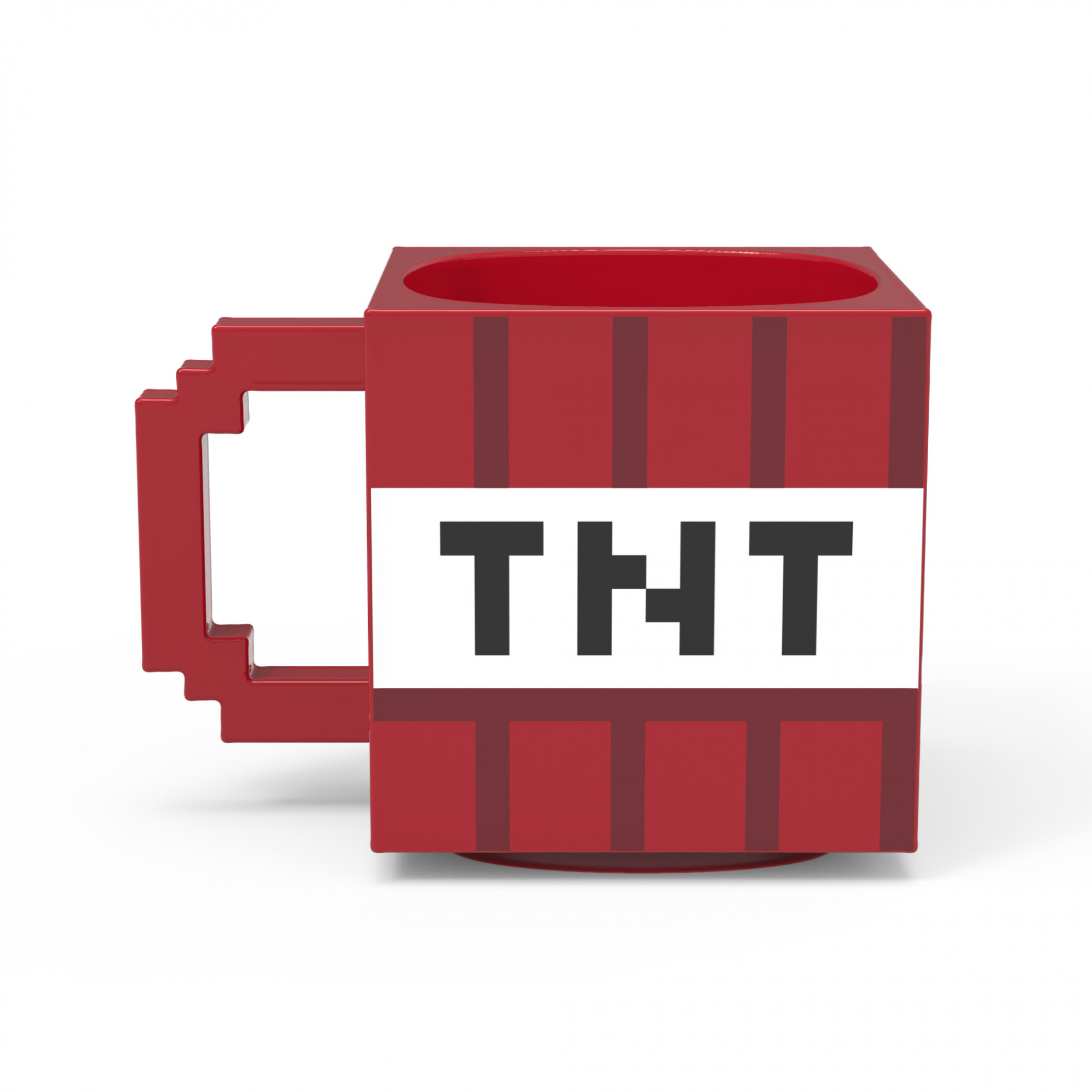 Minecraft Red TNT Block Ceramic Sculpted Mug, Red