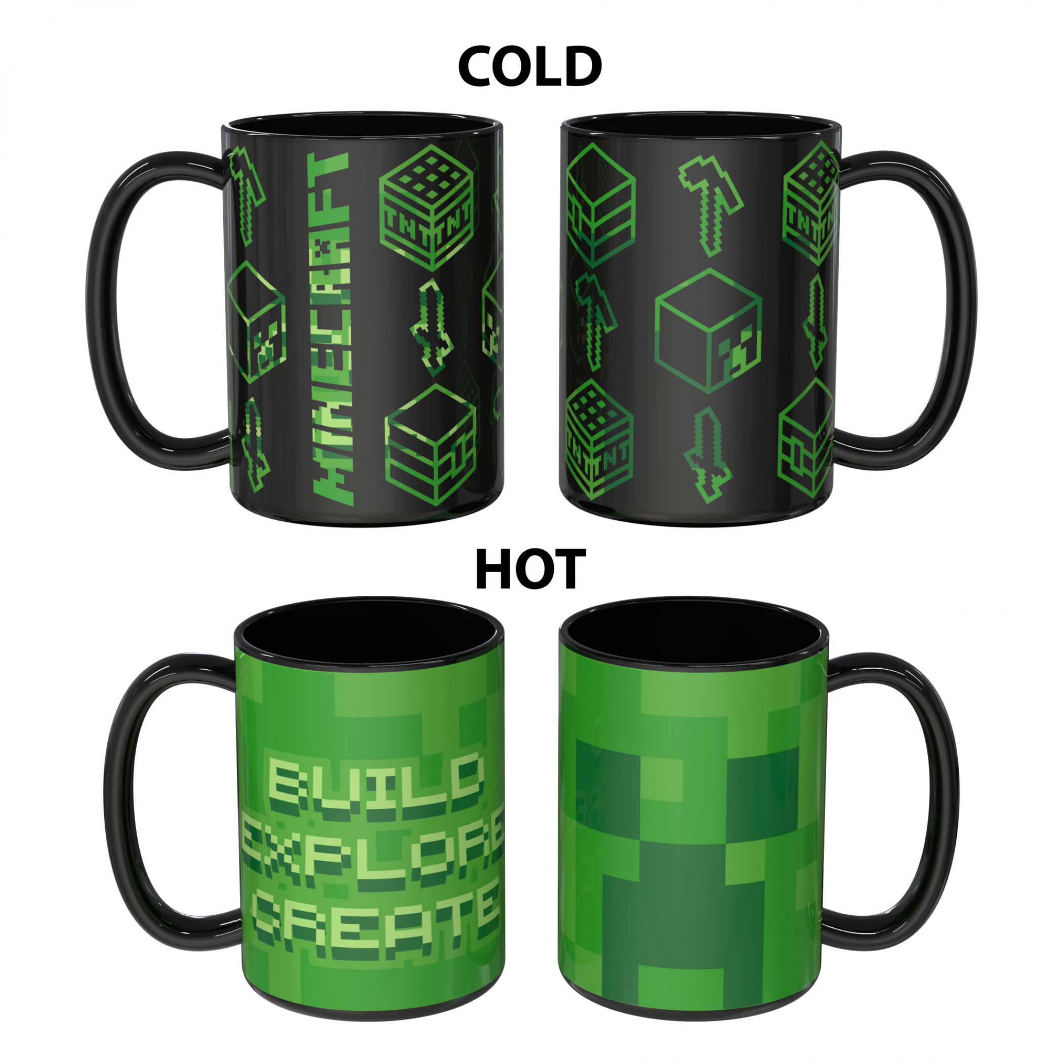 Minecraft Color Change Mug, Black
