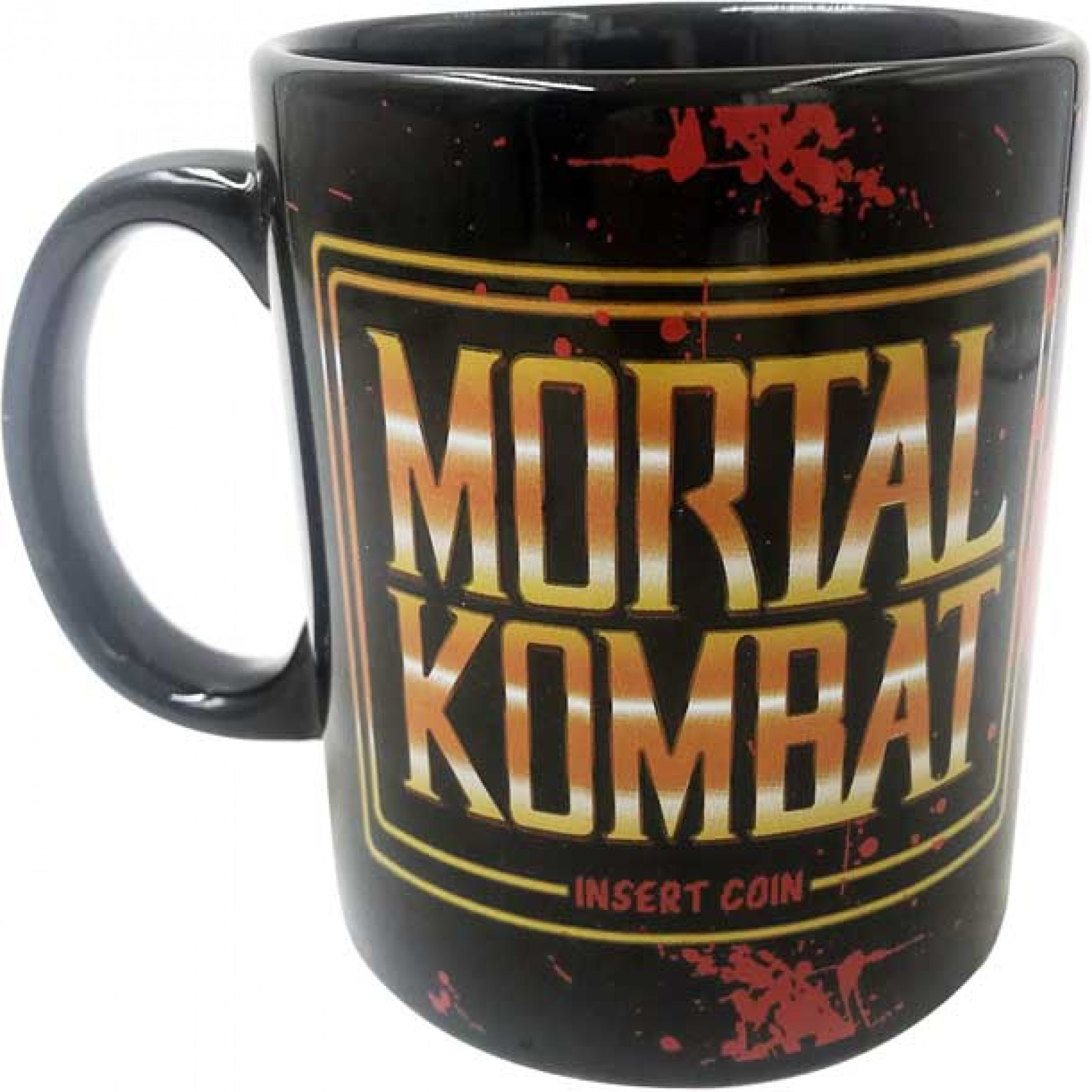 Mortal Kombat Insert Coin 20oz Ceramic Mug, Black