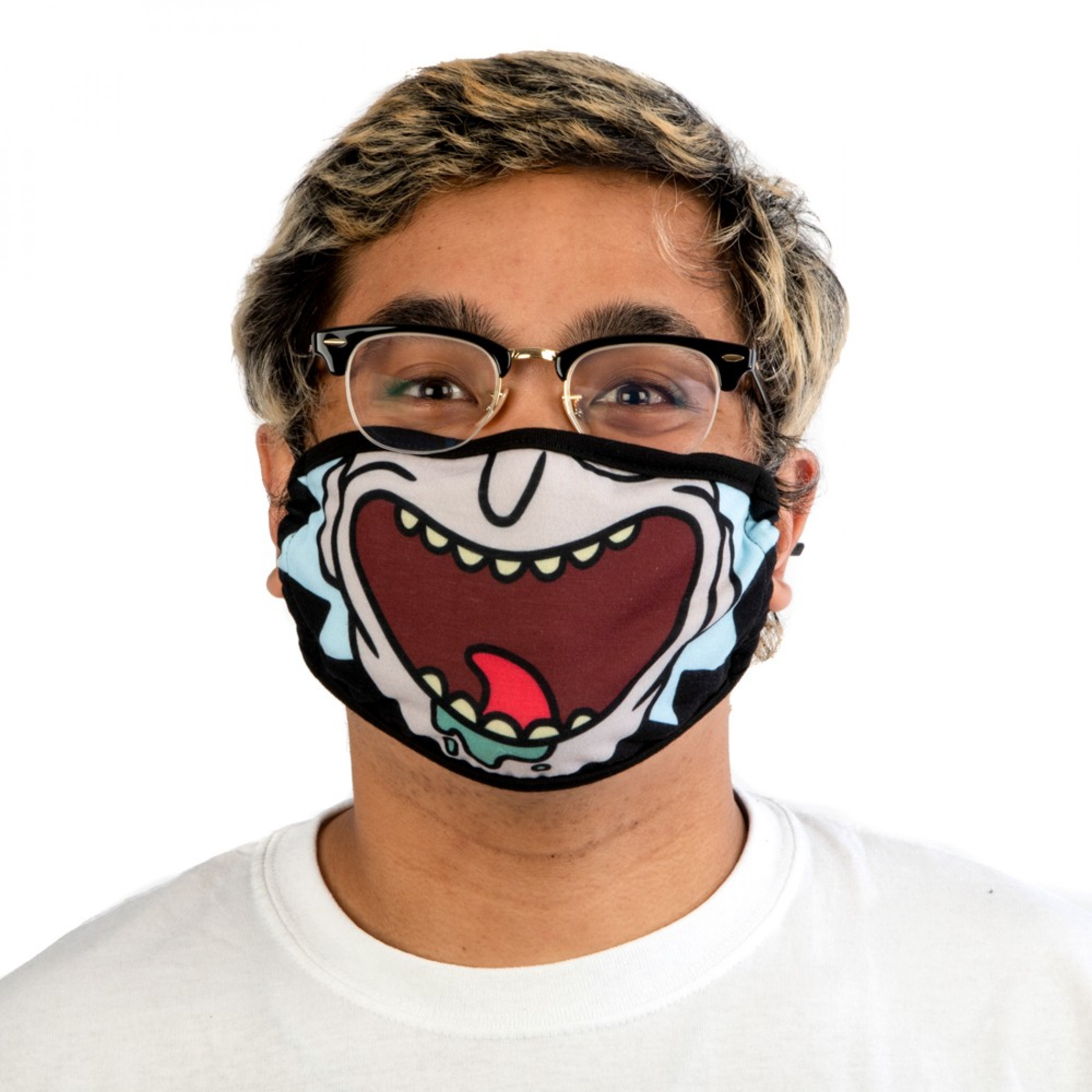 Rick & Morty Adult Swim Bigface Adjustable Face Cover, Multi-Color