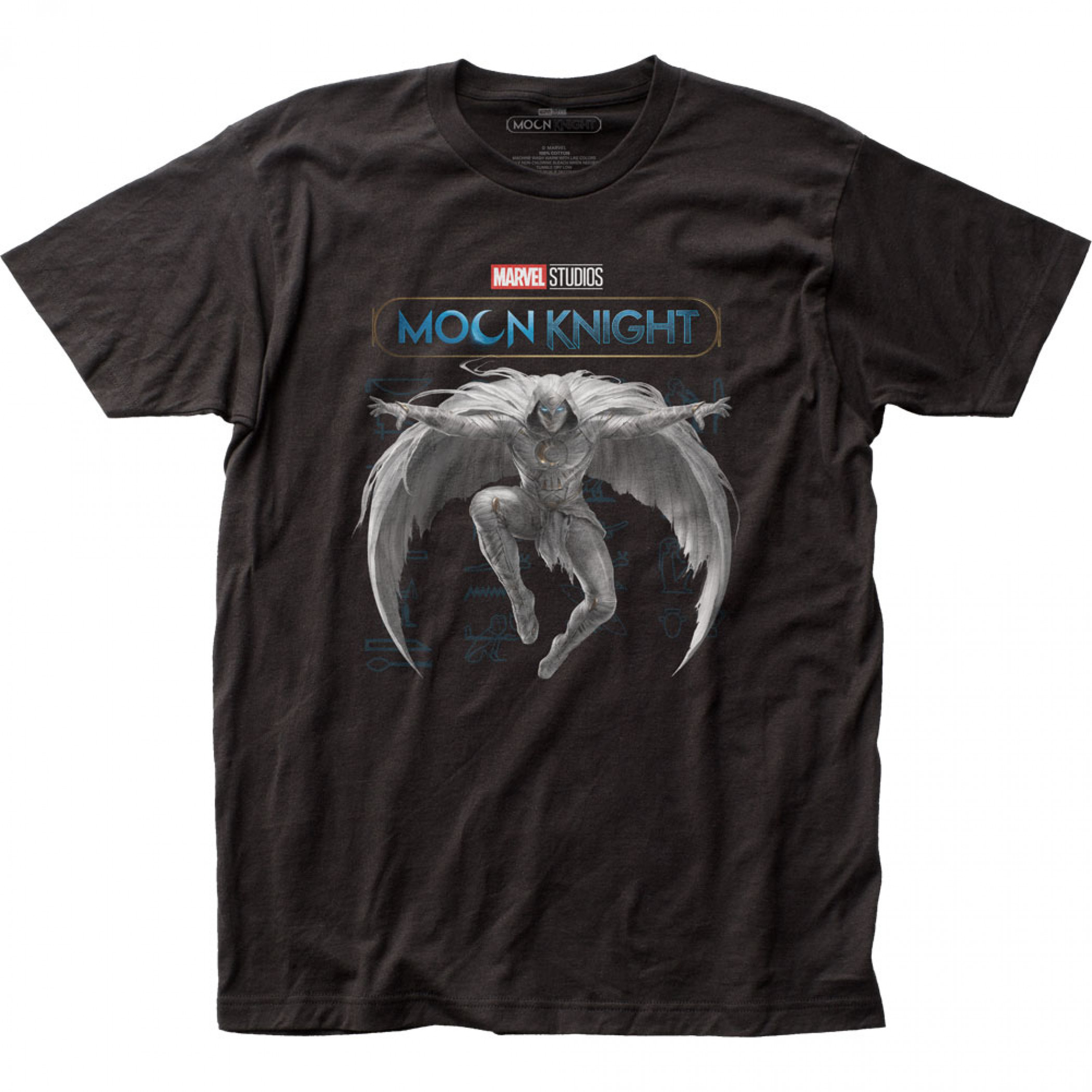 Marvel Studios Moon Knight Khonshu Leaping Pose T-Shirt, Black