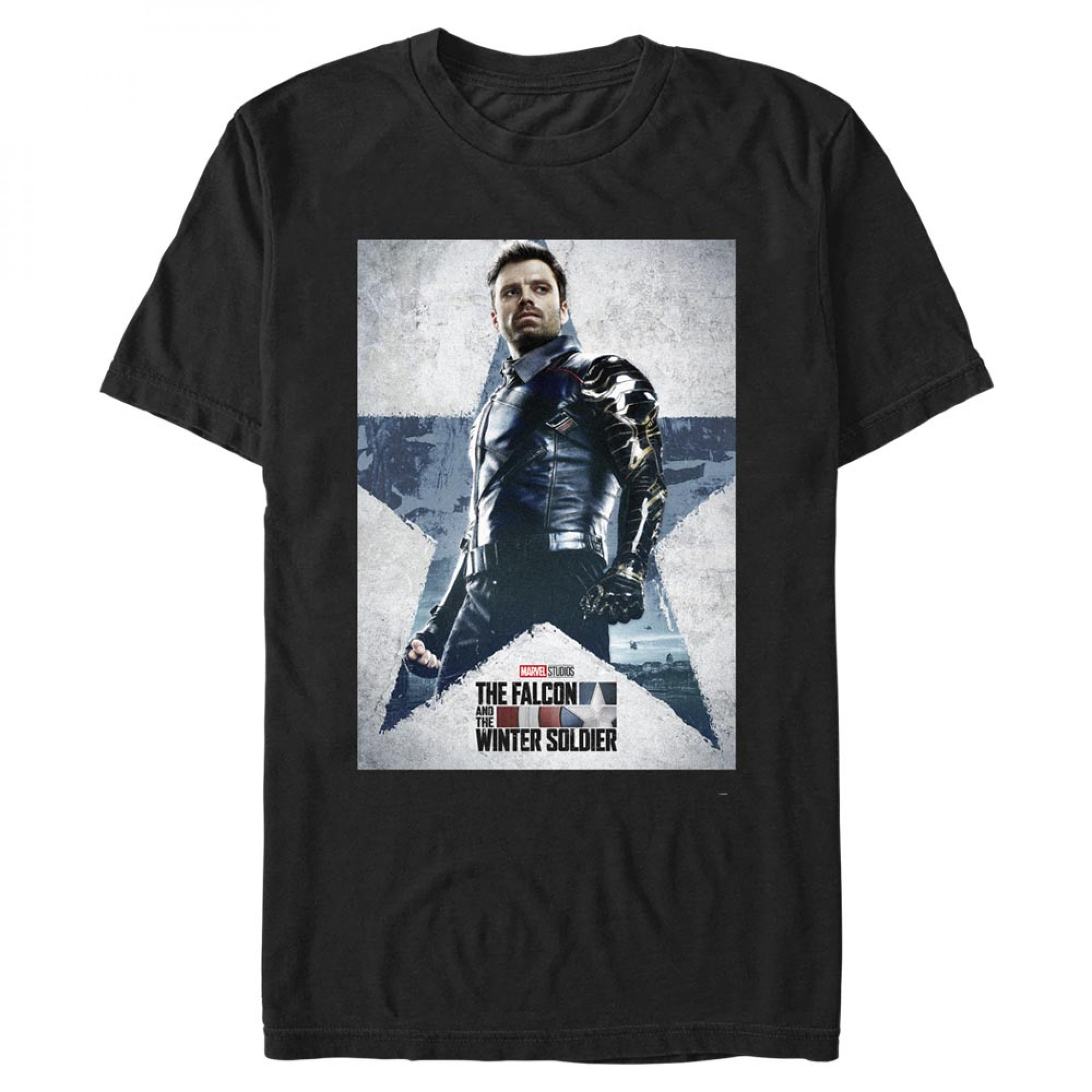 The Falcon and The Winter Soldier Poster T-Shirt, Black