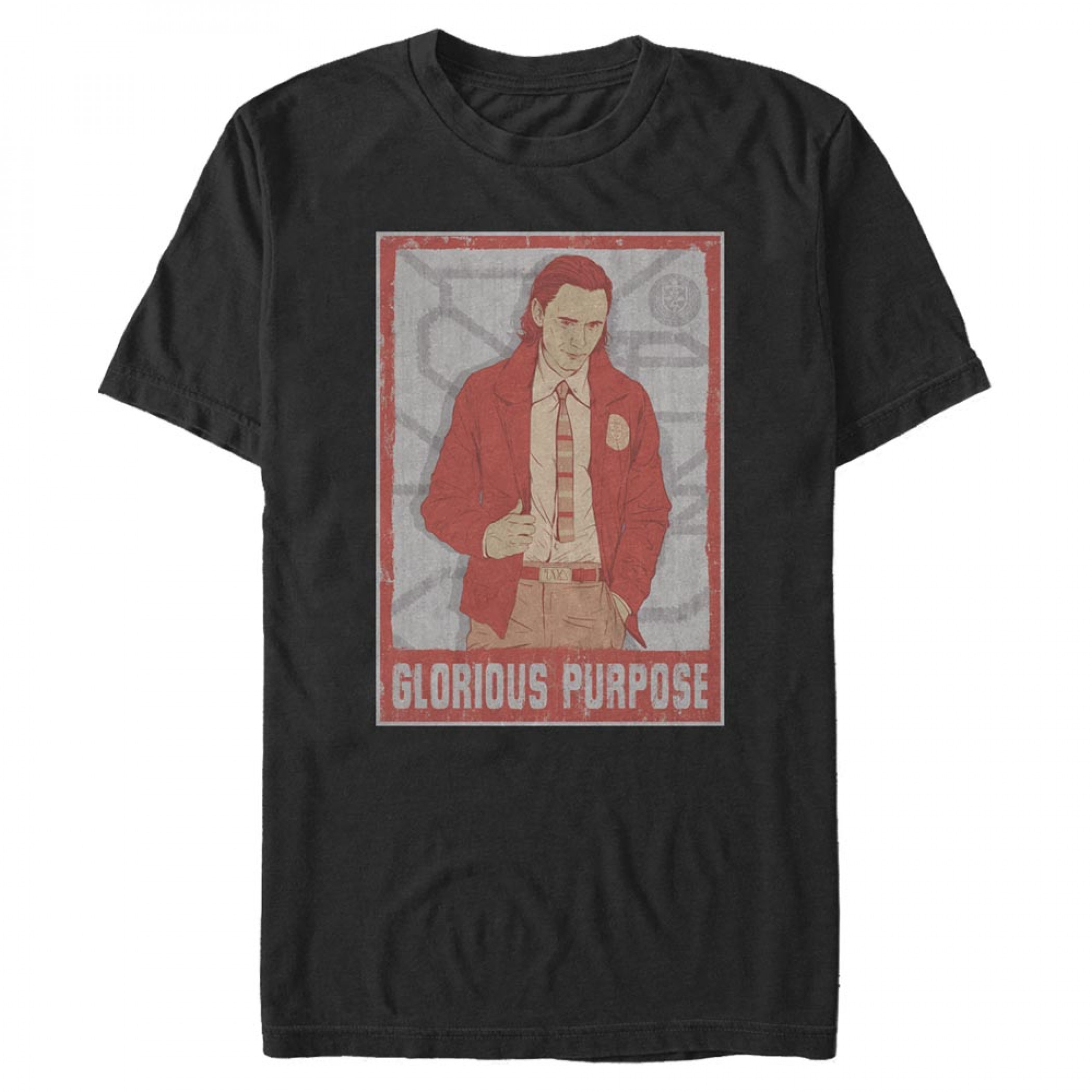 Loki Glorious Purpose T-Shirt, Black