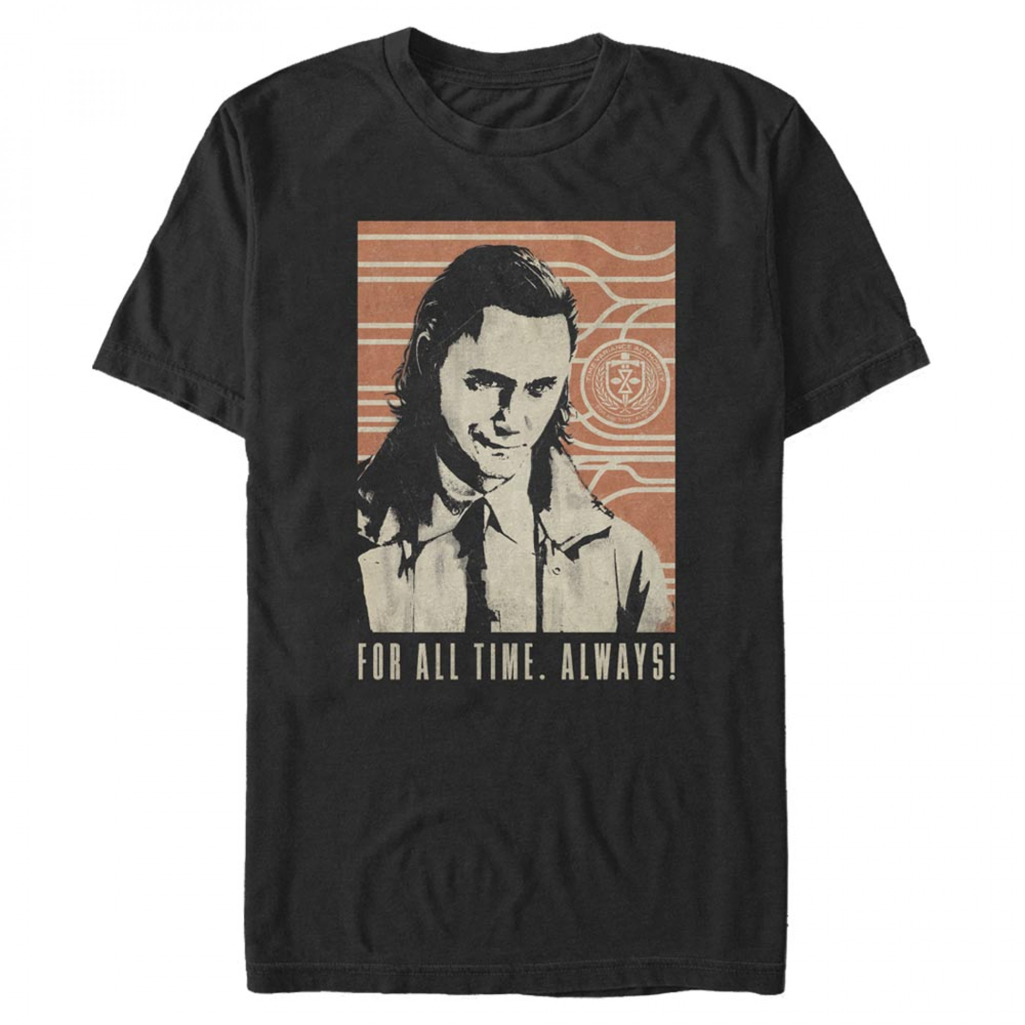 Loki For All Time. Always! T-Shirt, Black
