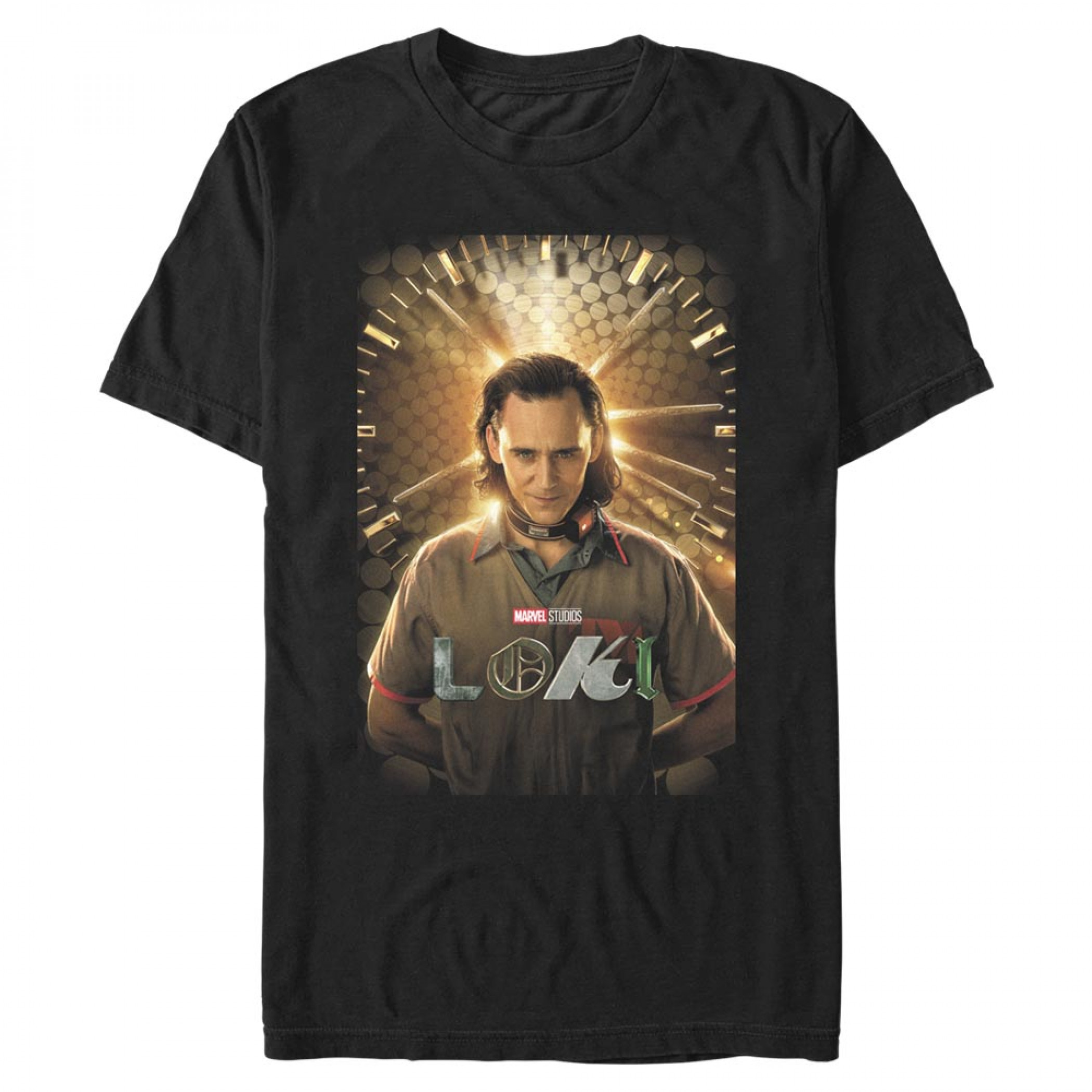 Loki Marvel Studios Poster T-Shirt, Black