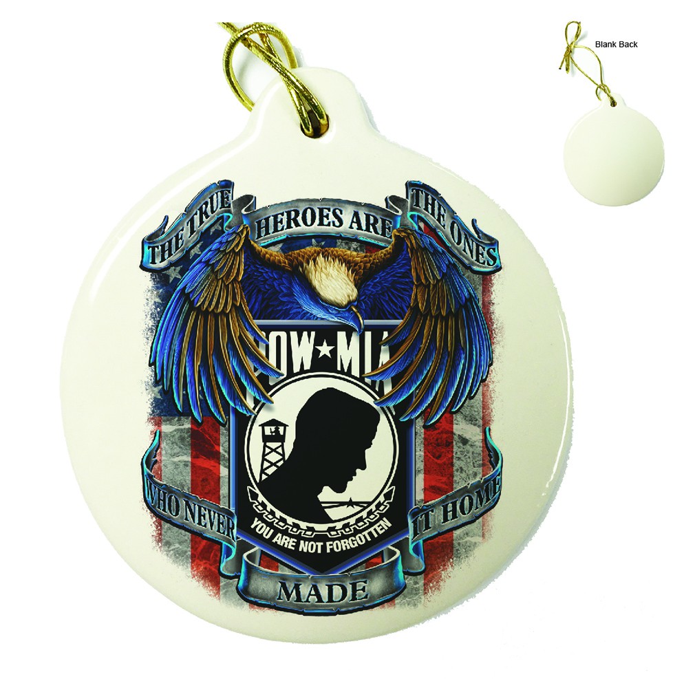 POW True Heroes Porcelain Ornament