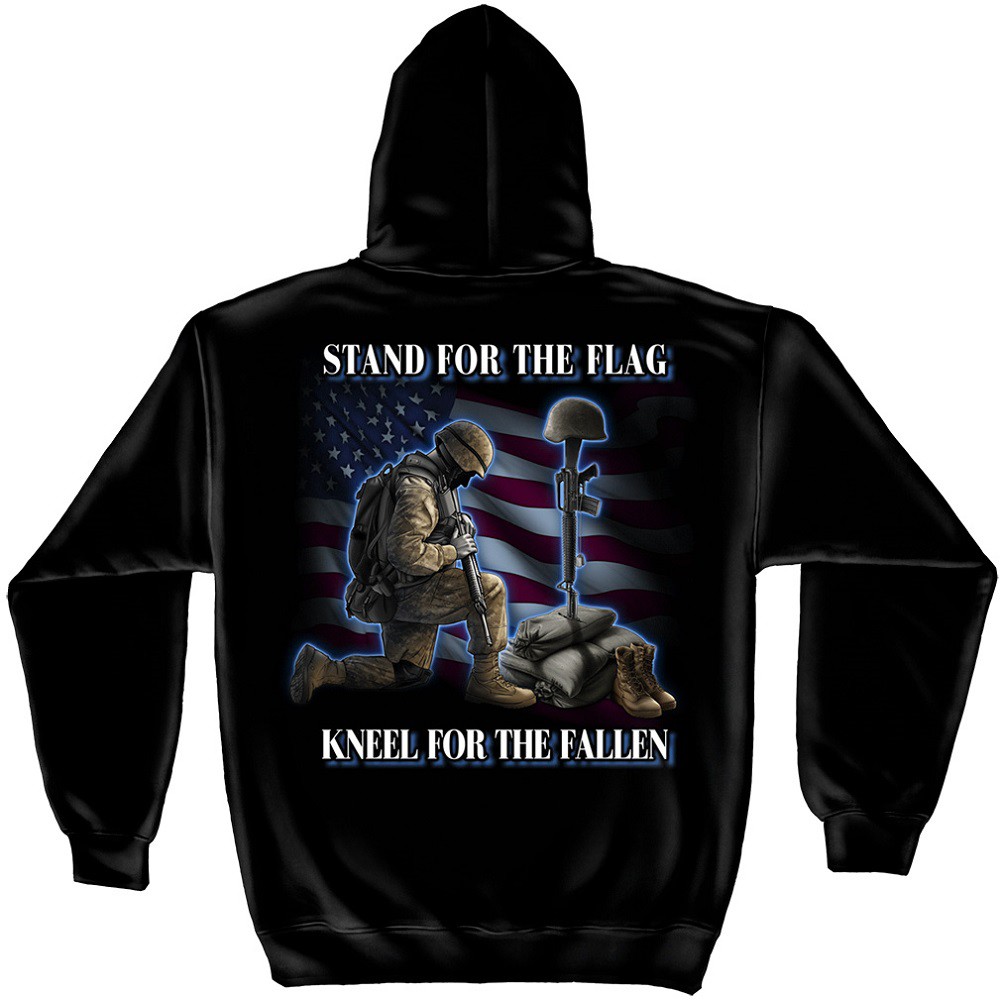 Stand For The Flag Kneel For The Fallen Hoodie