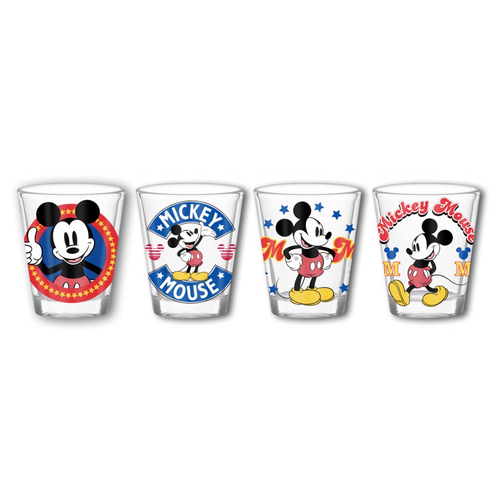 Mickey Mouse 4 Pack Shot Glasses