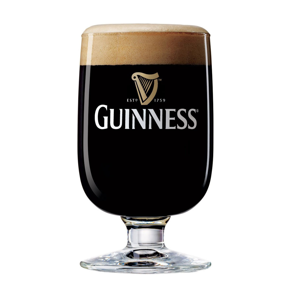 Guinness Half Pint Stem Glass Brew Shirts