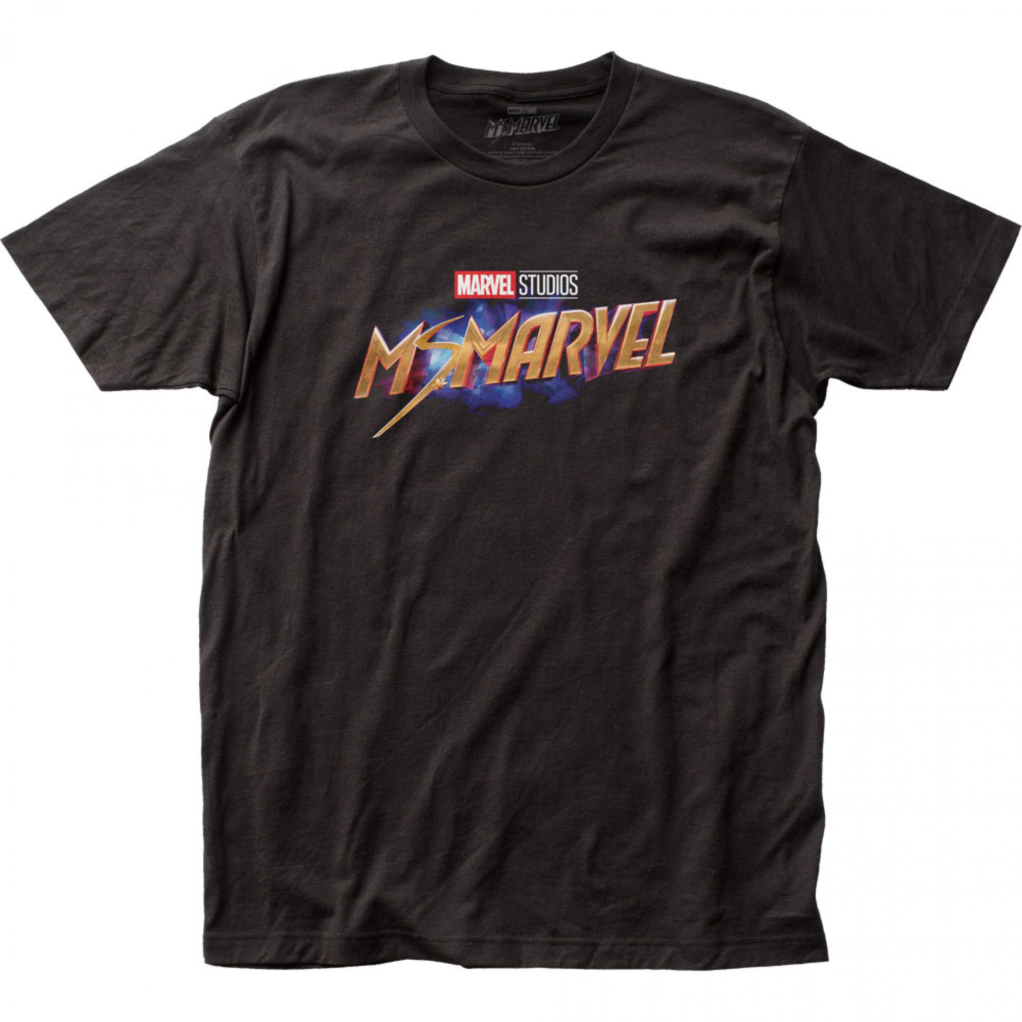 Ms. Marvel Title Logo T-Shirt, Black