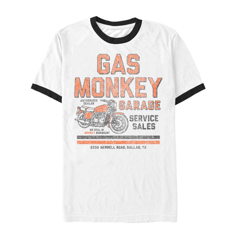 Gas Monkey Authorized Dealer White Tee Shirt