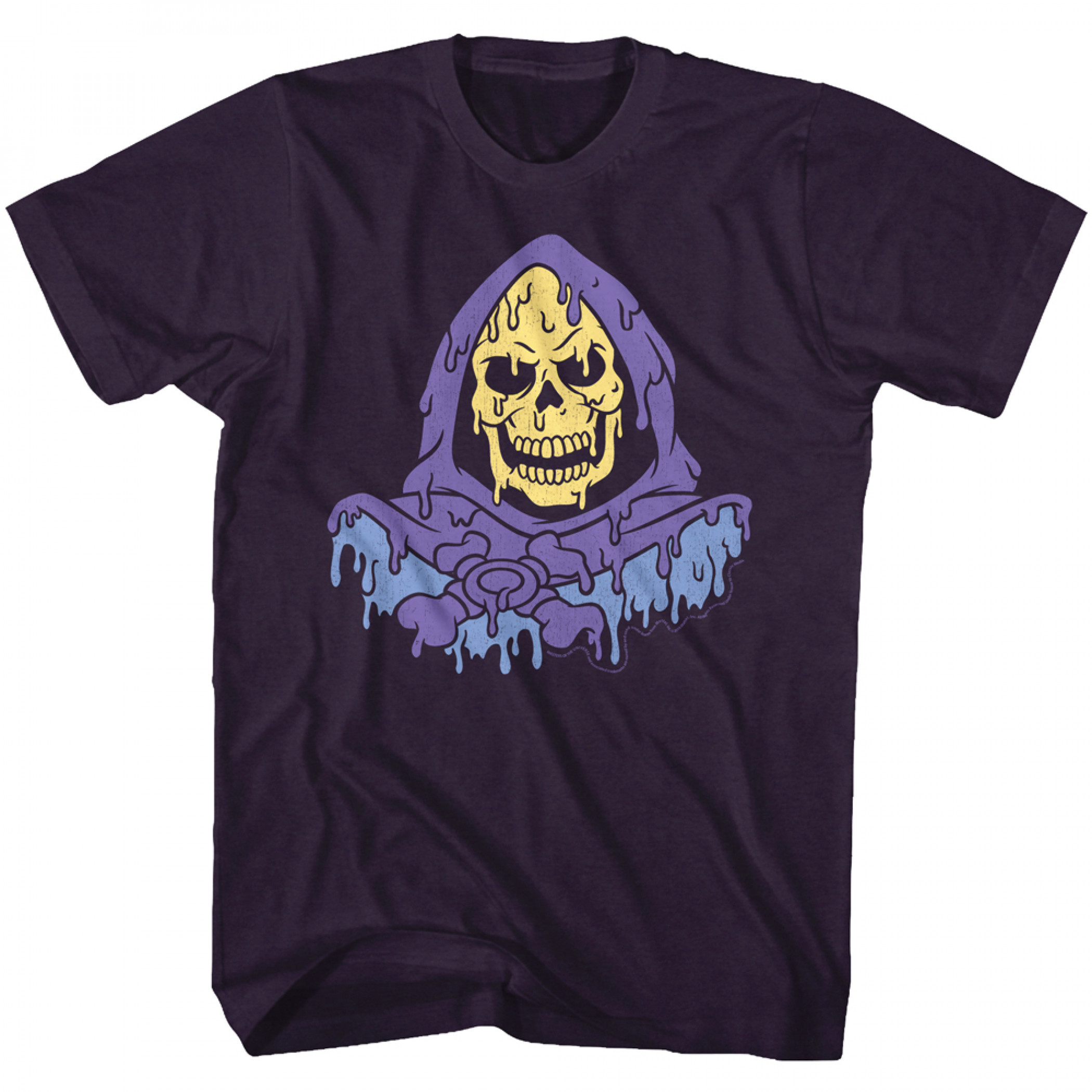 Masters of the Universe Melted Skeletor T-Shirt, Black