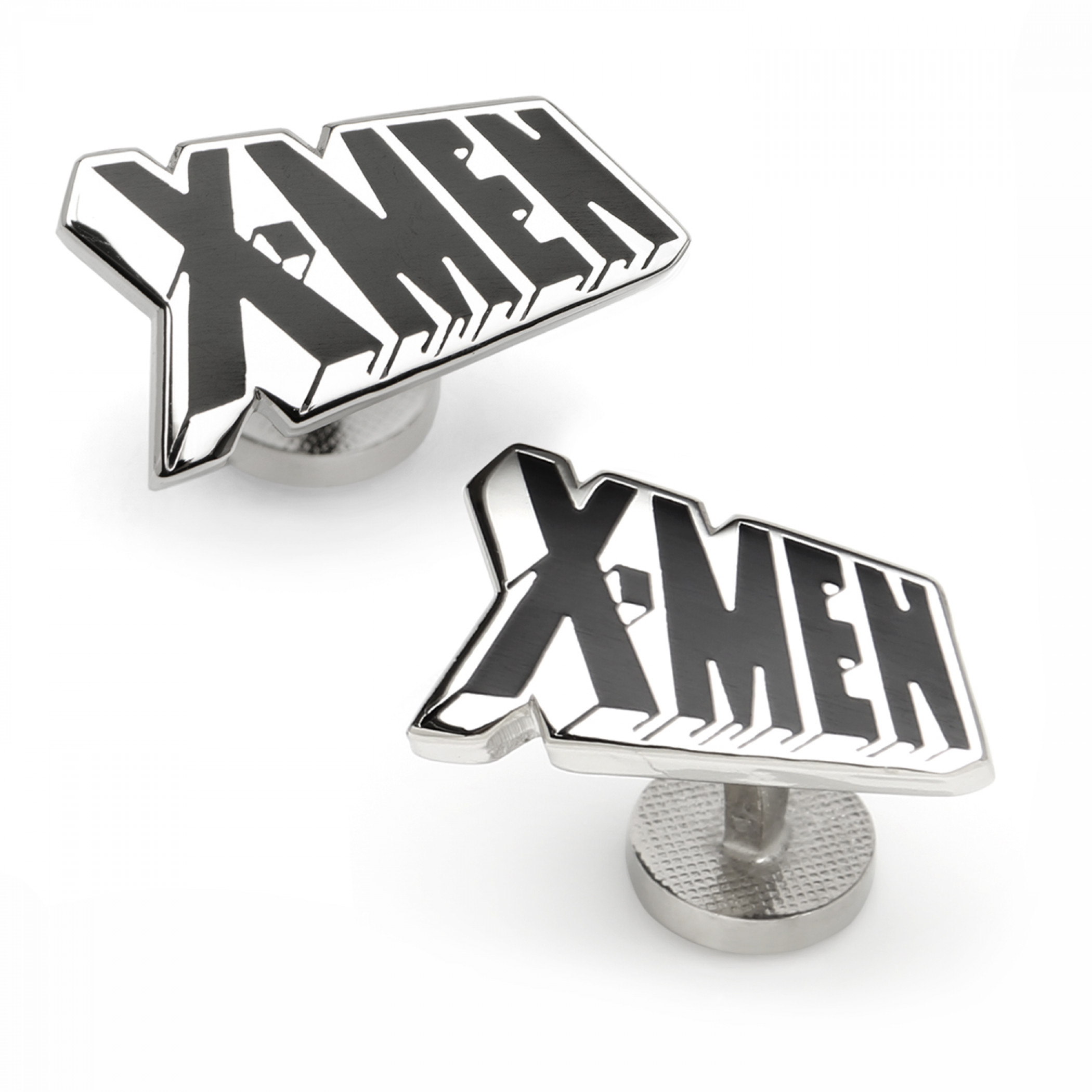 X-Men Logo Silver Cufflinks, Silver