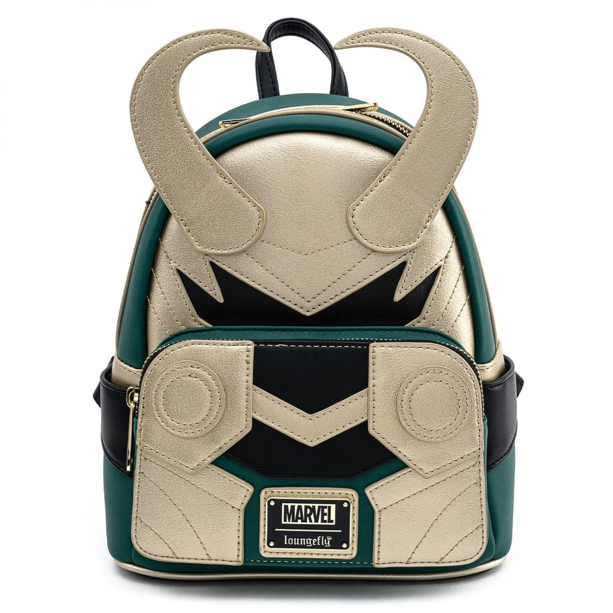 Marvel Loki Classic Helmet Mini Backpack by Loungefly, Green