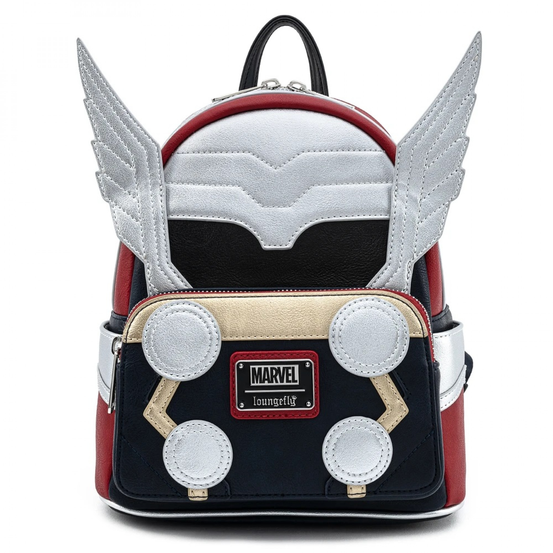 Marvel Thor Classic Helmet Mini Backpack by Loungefly, Multi-Color