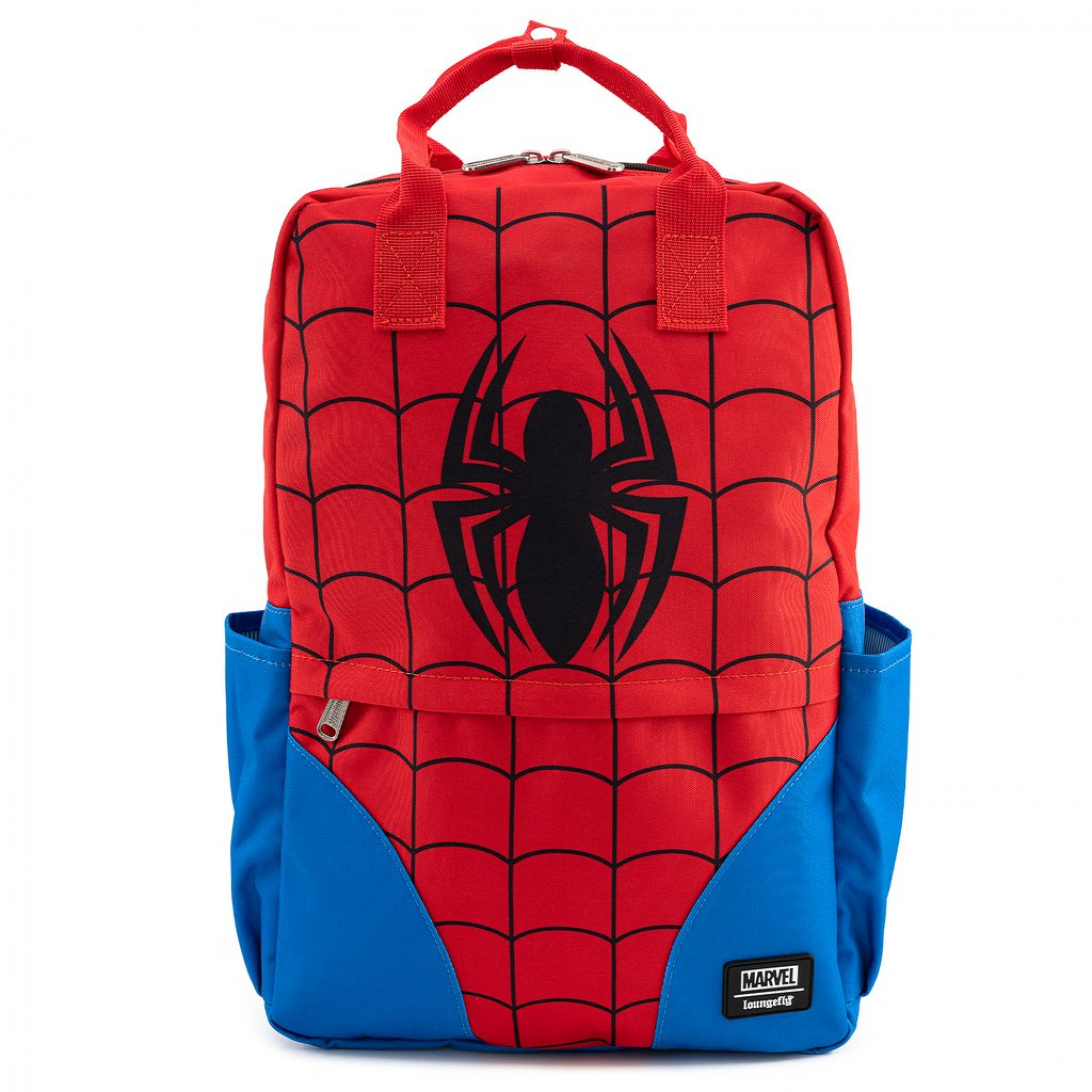 Spider-Man Cosplay Nylon Backpack by Loungefly, Blue