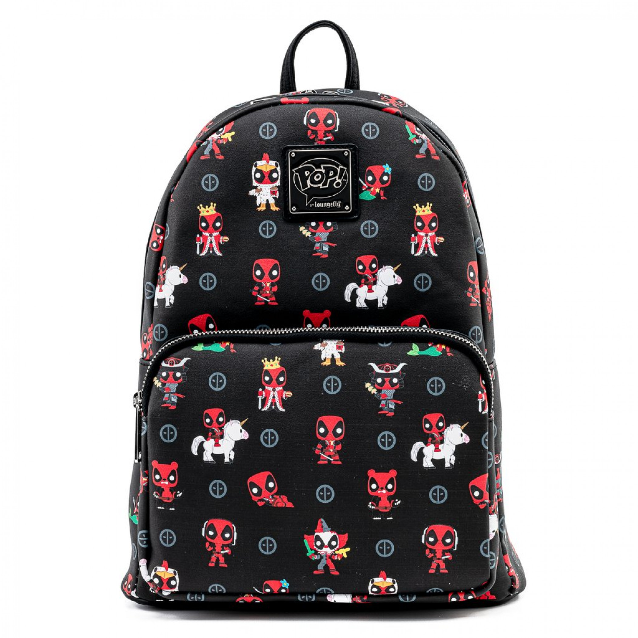 Marvel Deadpool All Over Print Mini Backpack by Loungefly, Multi-Color