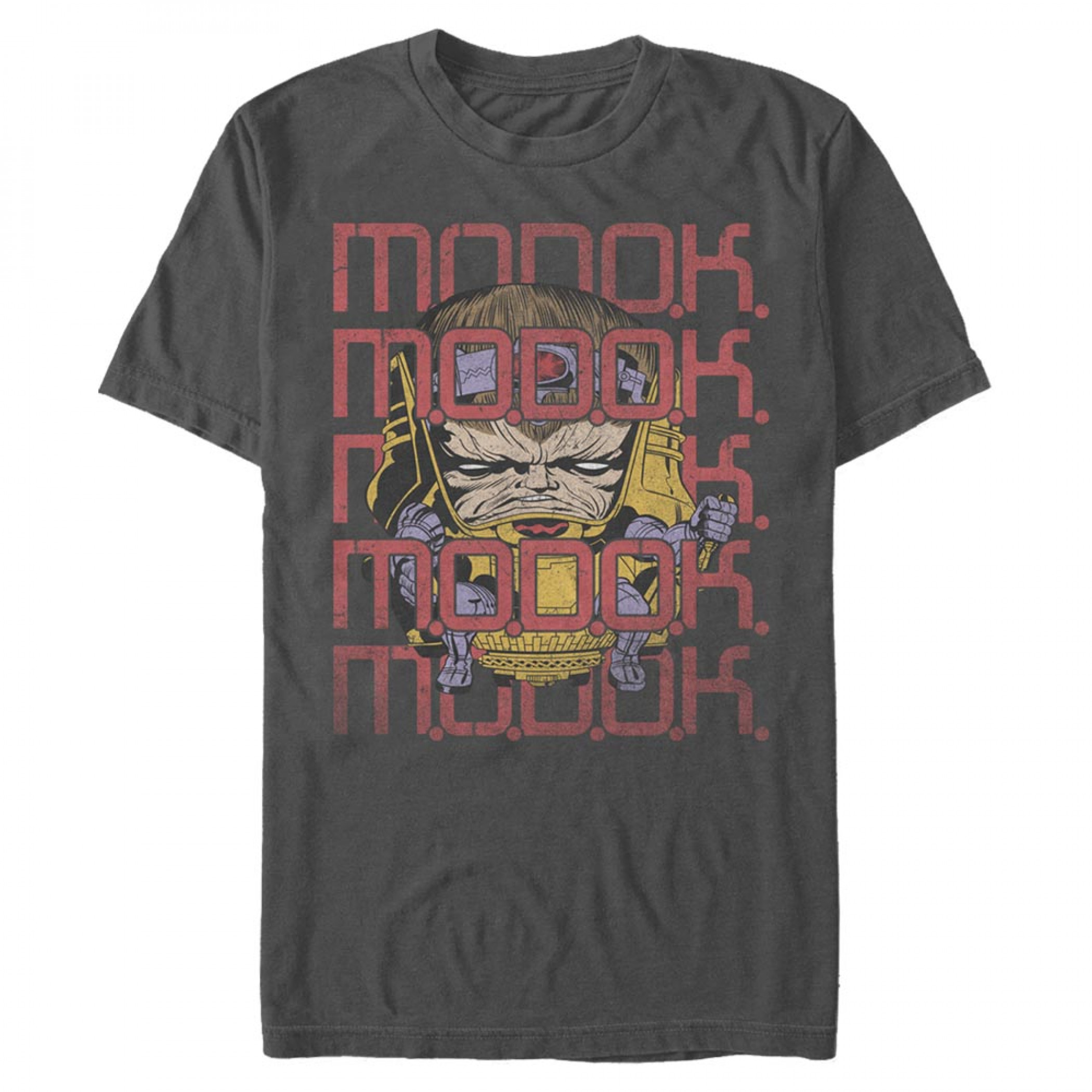 MODOK Repeating Logo T-Shirt, Grey