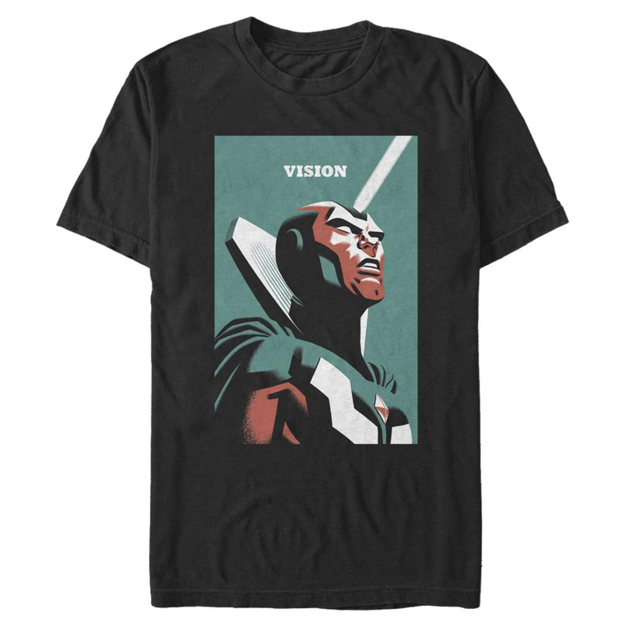 WandaVision Portrait of Vision T-Shirt, Black