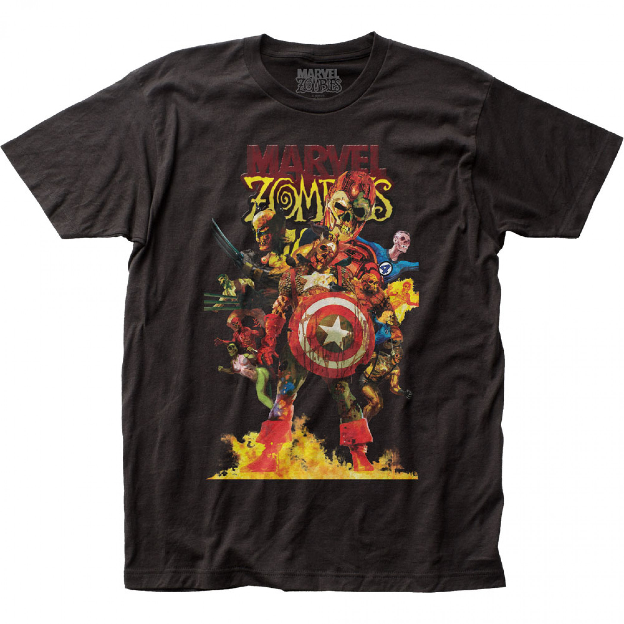 Marvel Zombies Zombie Heroes T-Shirt, Black