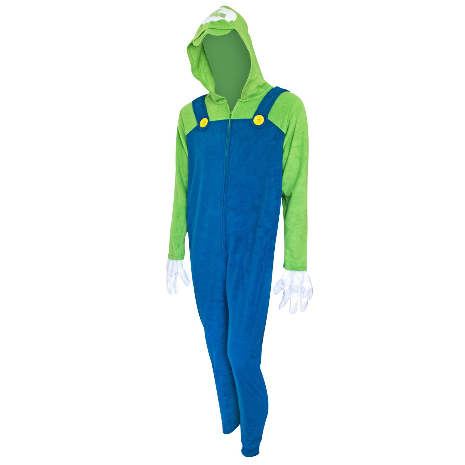 Super Mario Bros. Luigi Men's Union Suit, Green