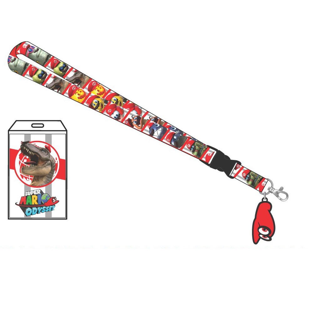 Super Mario Odyssey Detachable Lanyard - paper mario paper mario 2 decal roblox