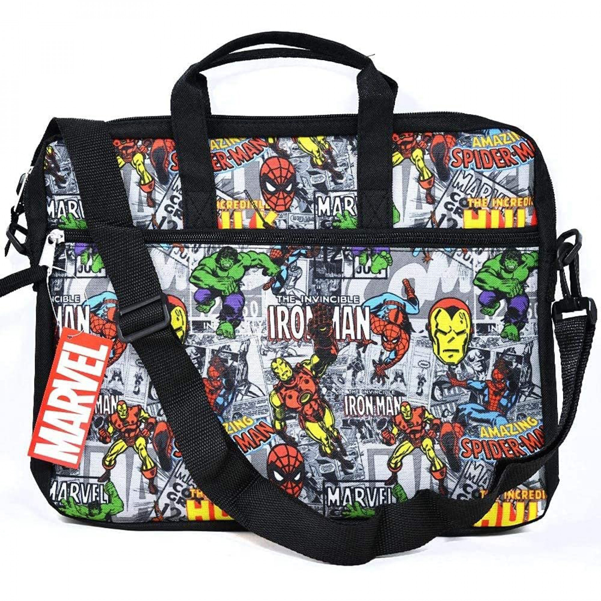 Marvel Comics Classic Avengers All Over Print Tablet Case with Strap, Multi-Color