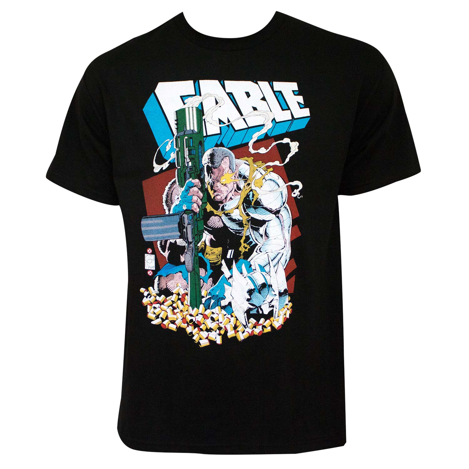 X-Men Cabel Logo Men's Black T-Shirt, Black