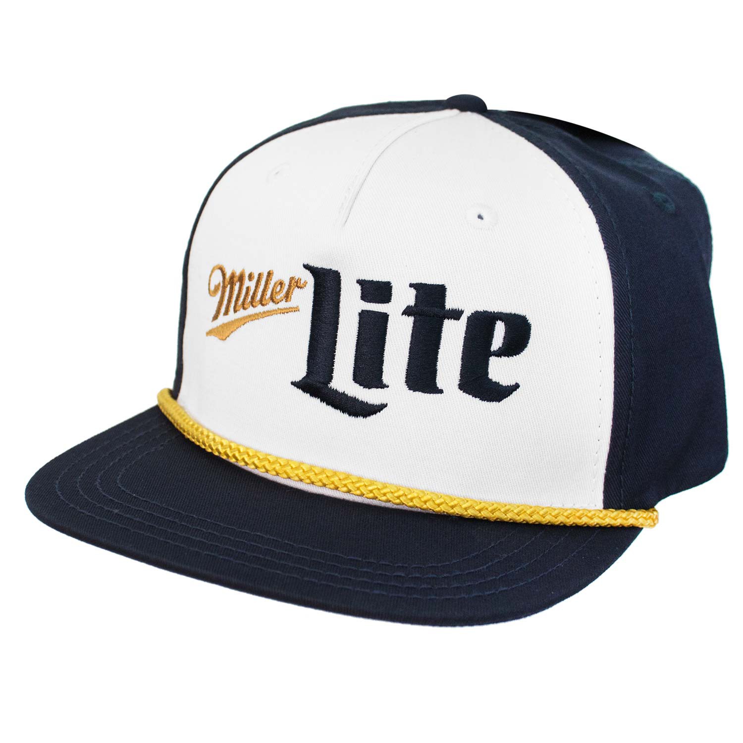 Miller Lite Blue and Gold Logo Hat