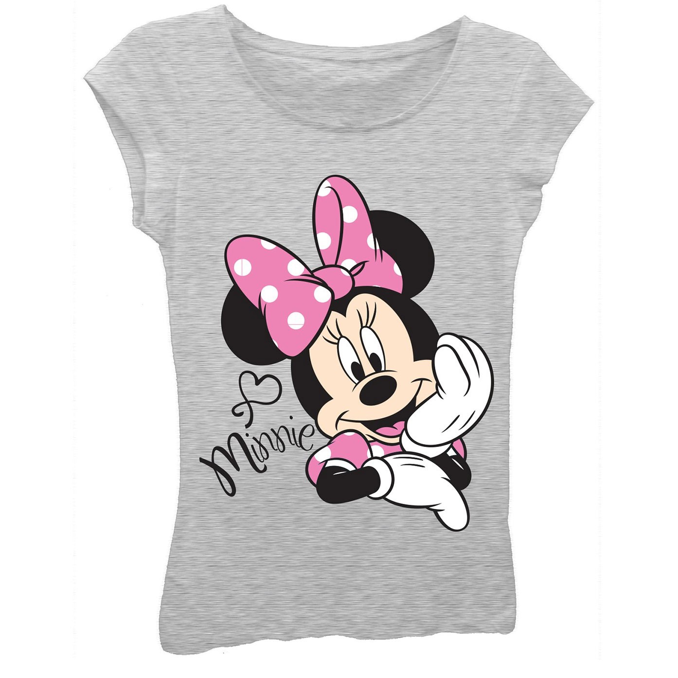 Minnie Mouse Relaxation Youth Grey Tee Shirt