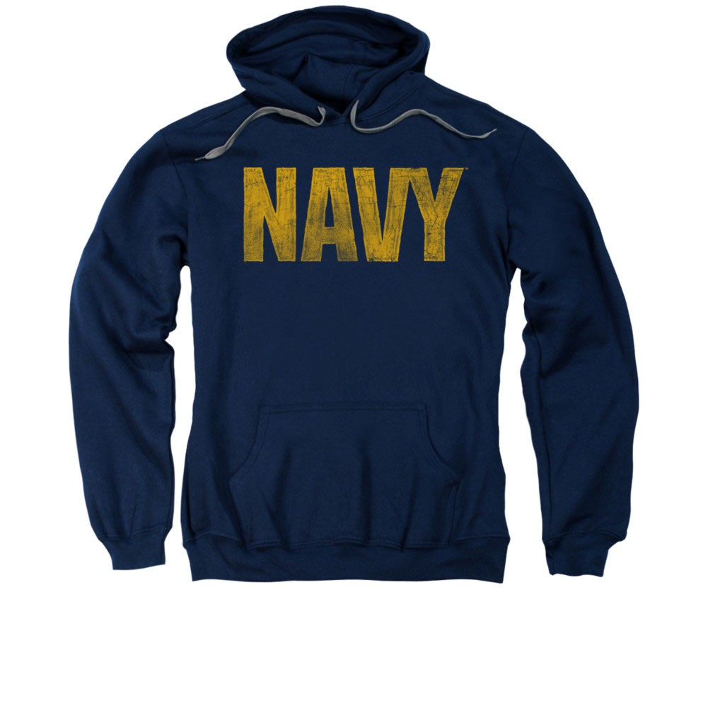 US Navy Logo Blue Pullover Hoodie
