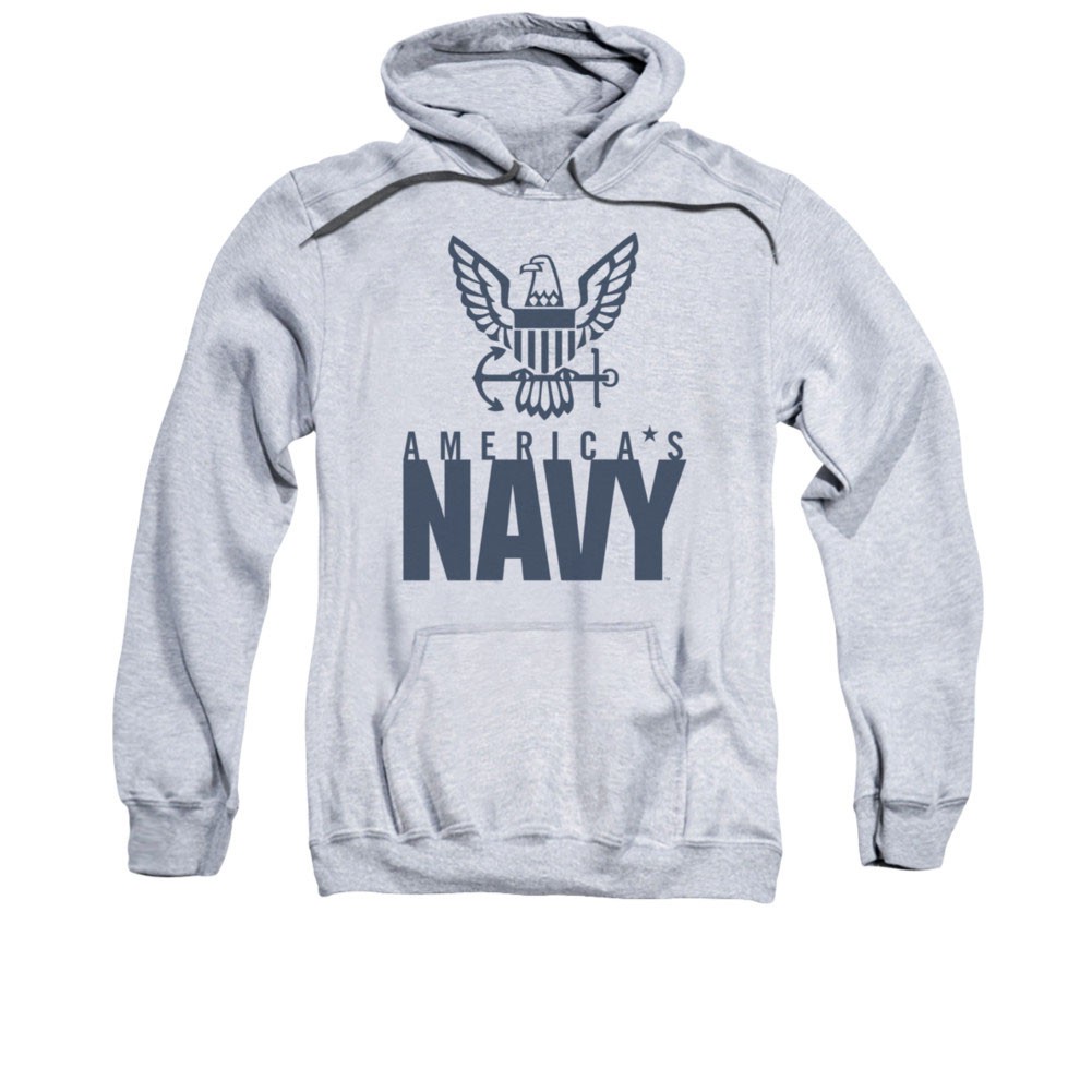 US Navy Eagle Gray Pullover Hoodie