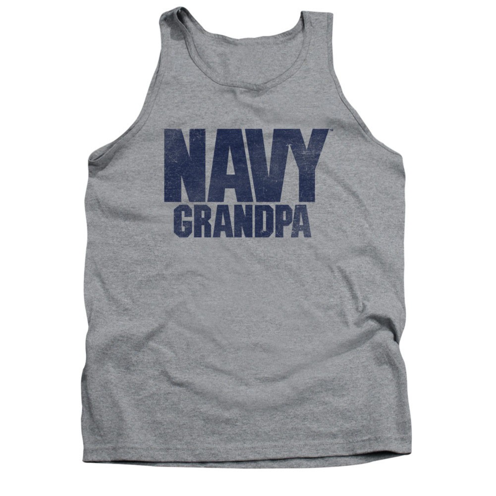 US Navy Grandpa Gray Tank Top