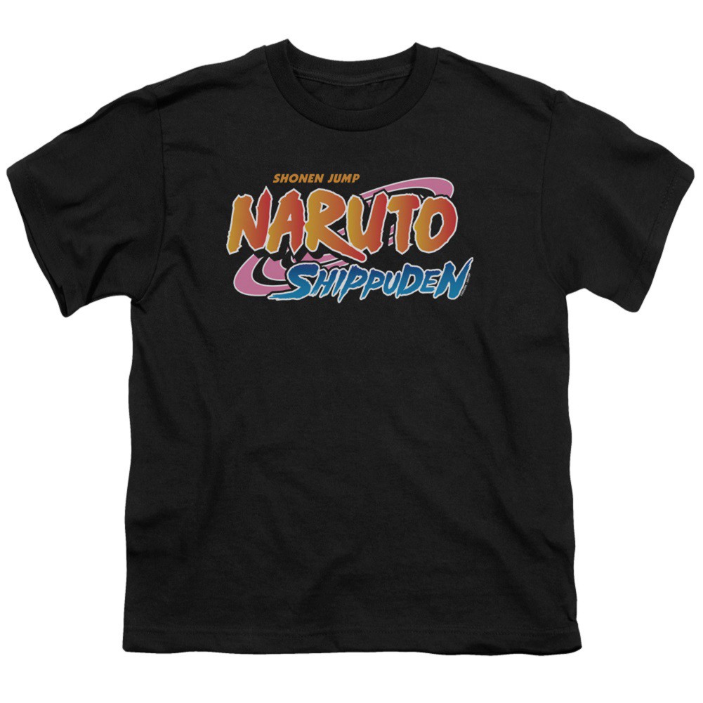 Naruto Logo Youth Tshirt, Black