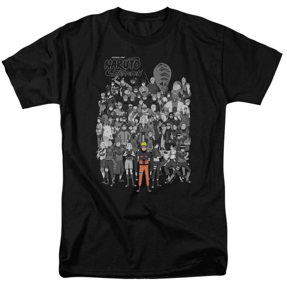 Naruto Characters Tshirt, Black