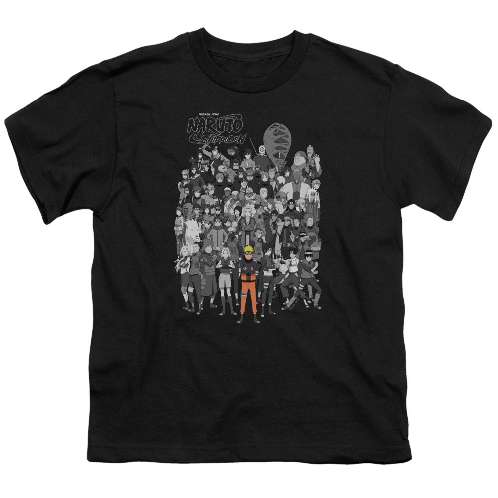 Naruto Characters Youth Tshirt, Black